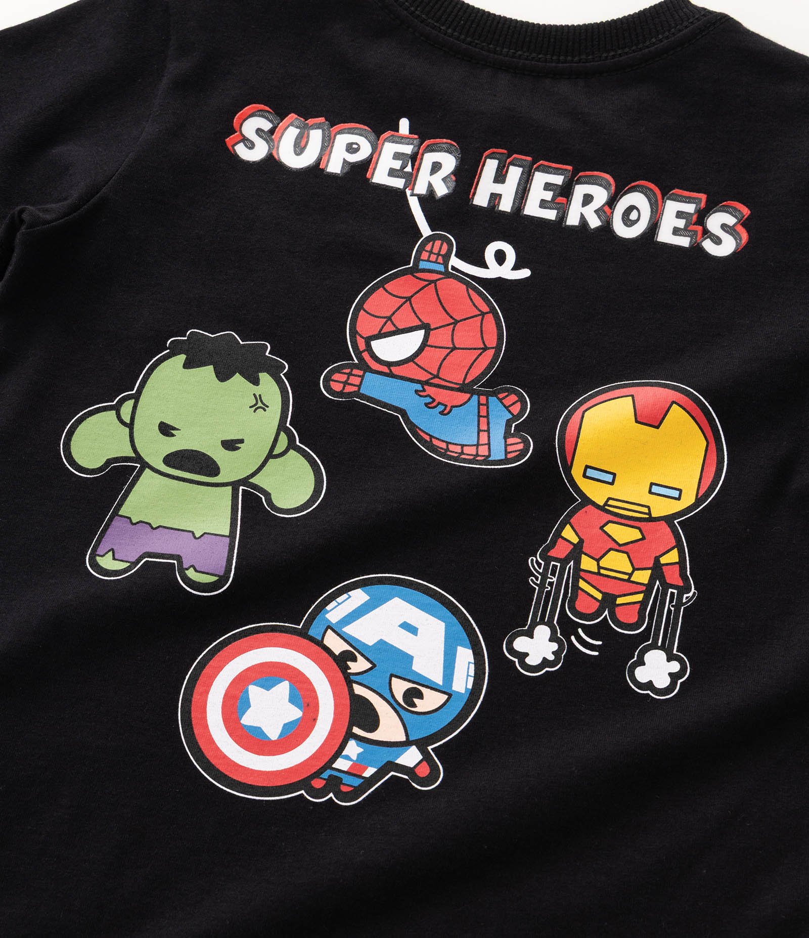Camiseta Infantil em Algodão com Estampa dos Vingadores - Tam 2 a 6 Anos Preto 4