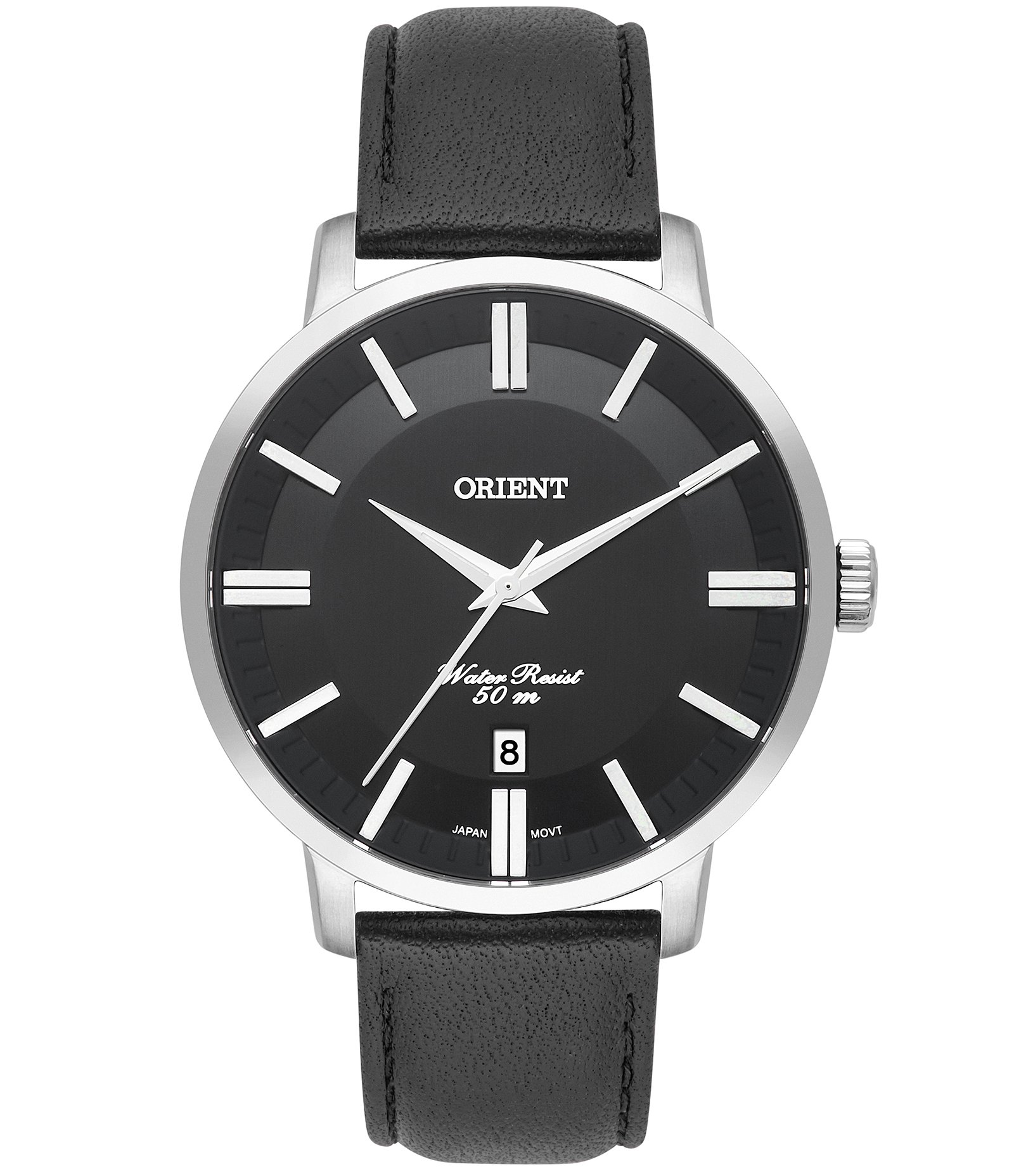 Relógio Analógico Orient em Couro MBSC1038 P1PX Preto 1