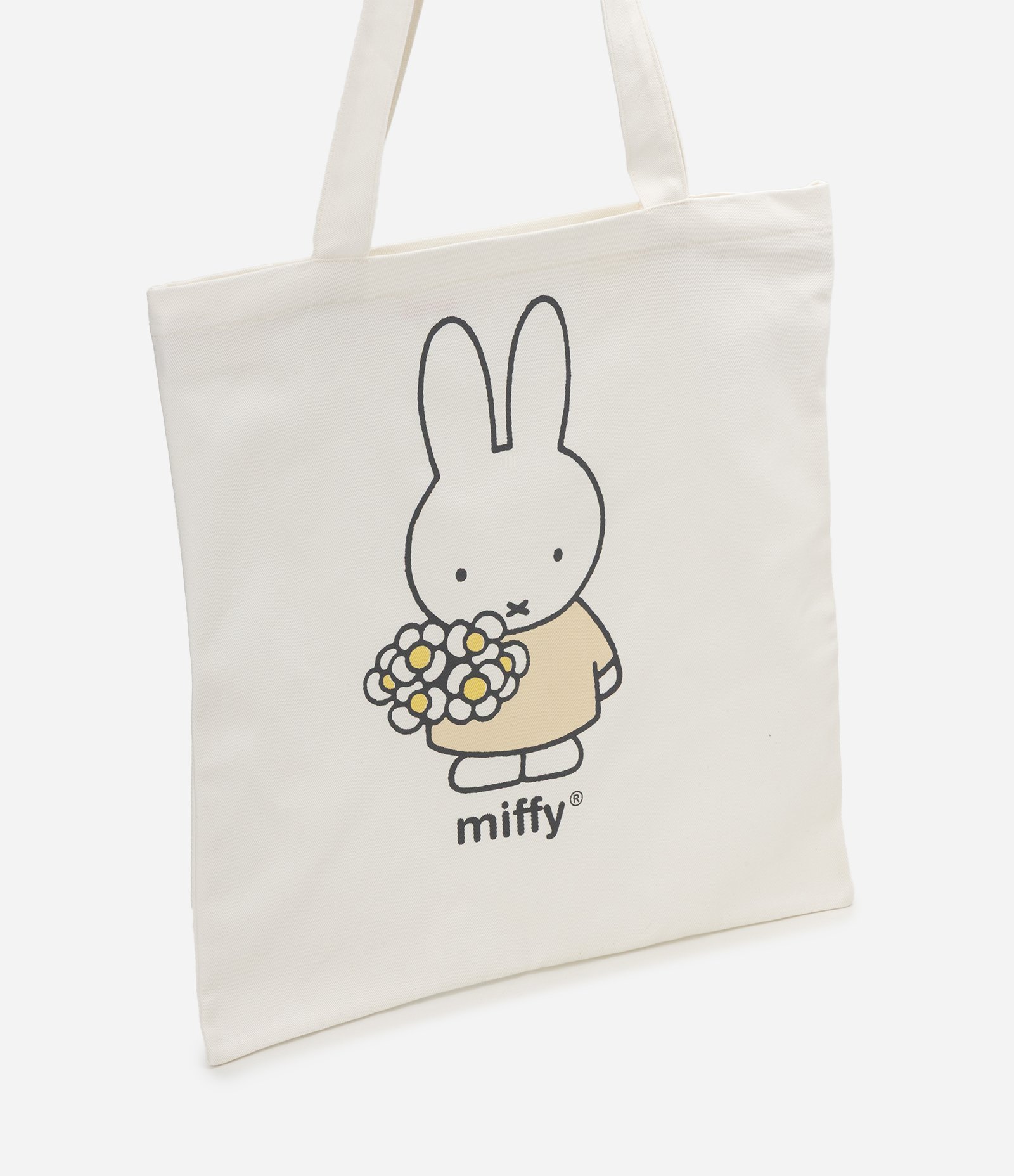 Sacola Dobrável Ecobag em Algodão com Estampa Miffy Off White 1