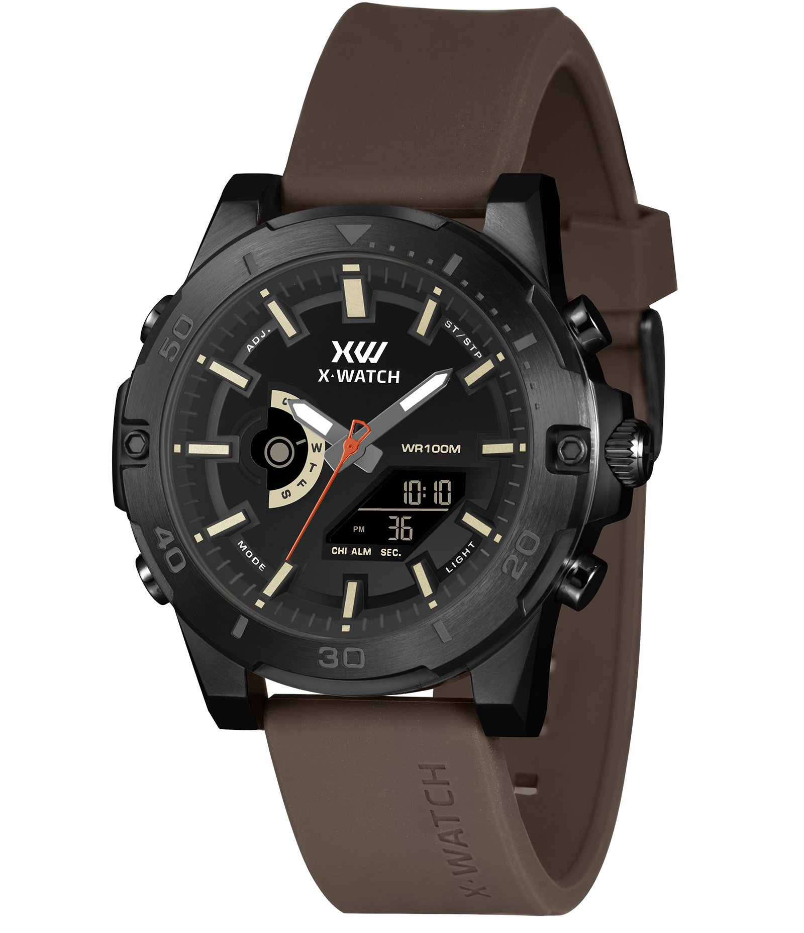 Relógio Analógico X-Watch XMNPA028 P1NX Marrom 1