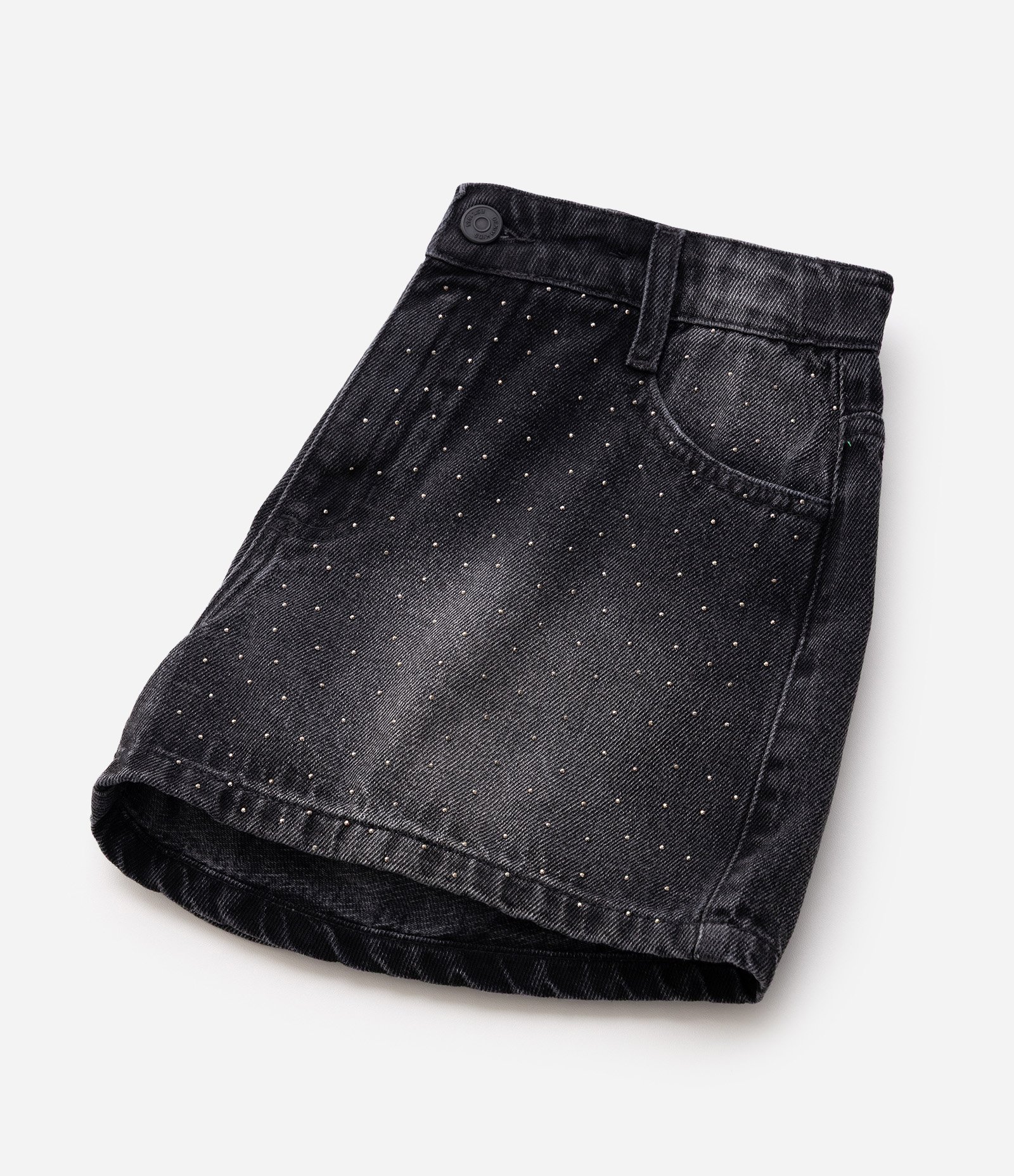 Short Infantil Em Algodão - Tam 5 a 16 Anos Preto 7