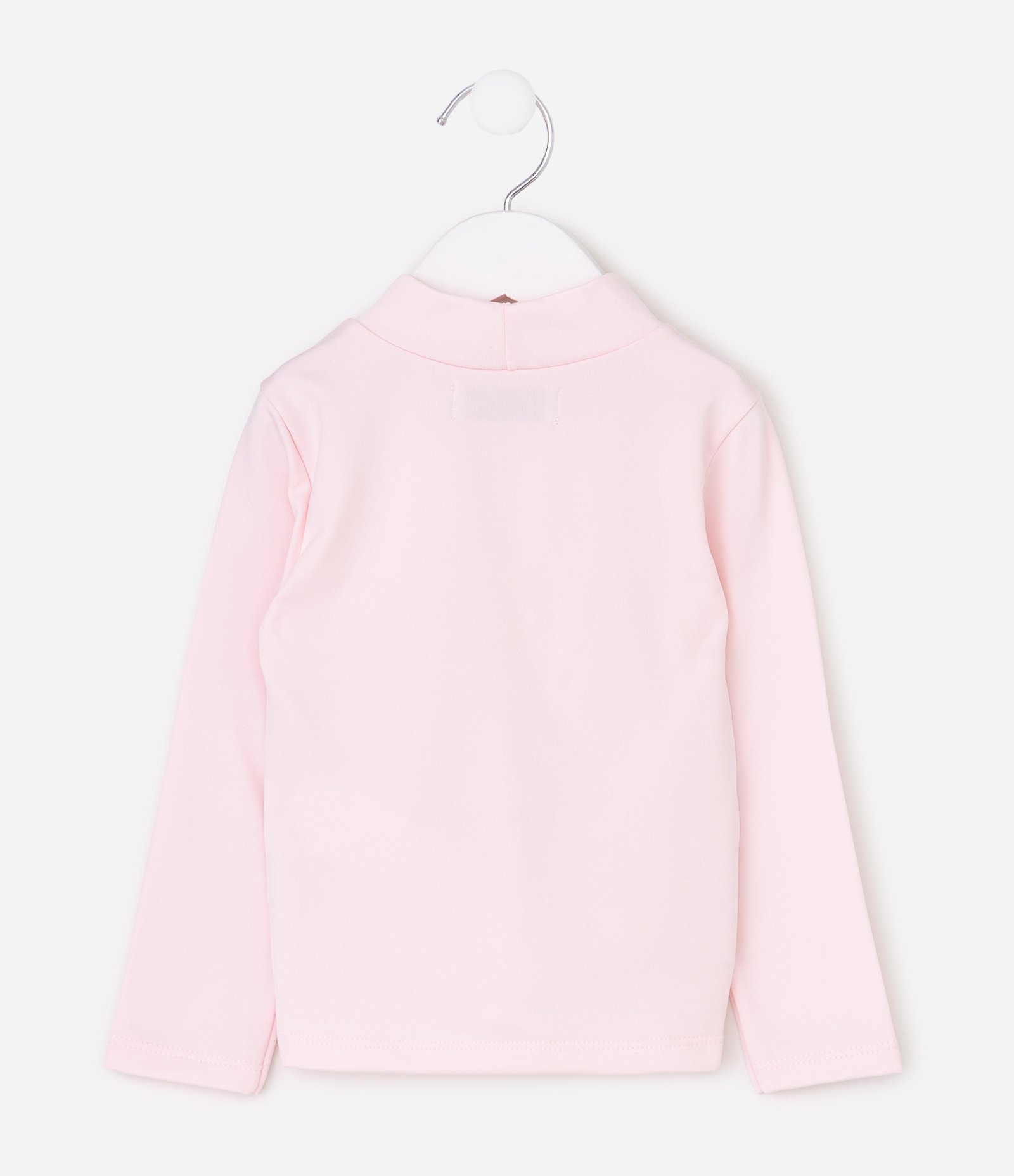 Blusa Slim Térmica com Gola Alta - Tam 1 a 6 Anos Rosa 3