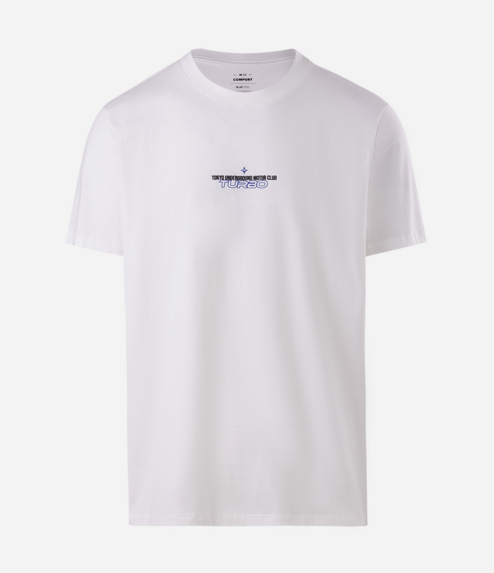 Camiseta Comfort em Algodão com Estampa Carro Turbo Branco 5