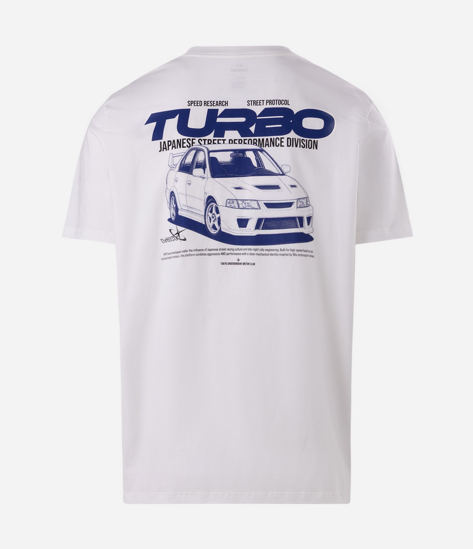 Camiseta Comfort em Algodão com Estampa Carro Turbo Branco 6