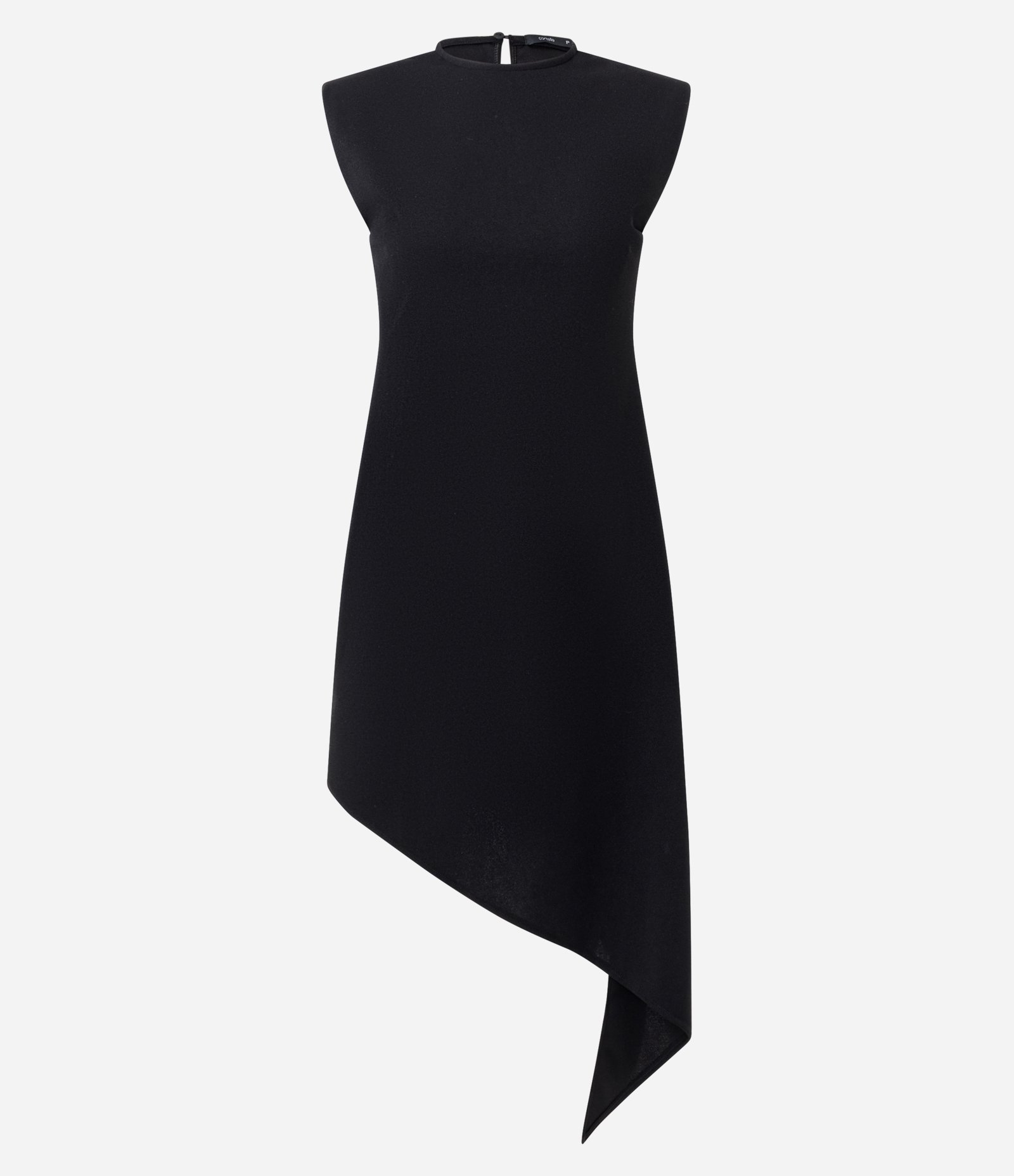 Vestido com Barra Assimétrica Preto 1