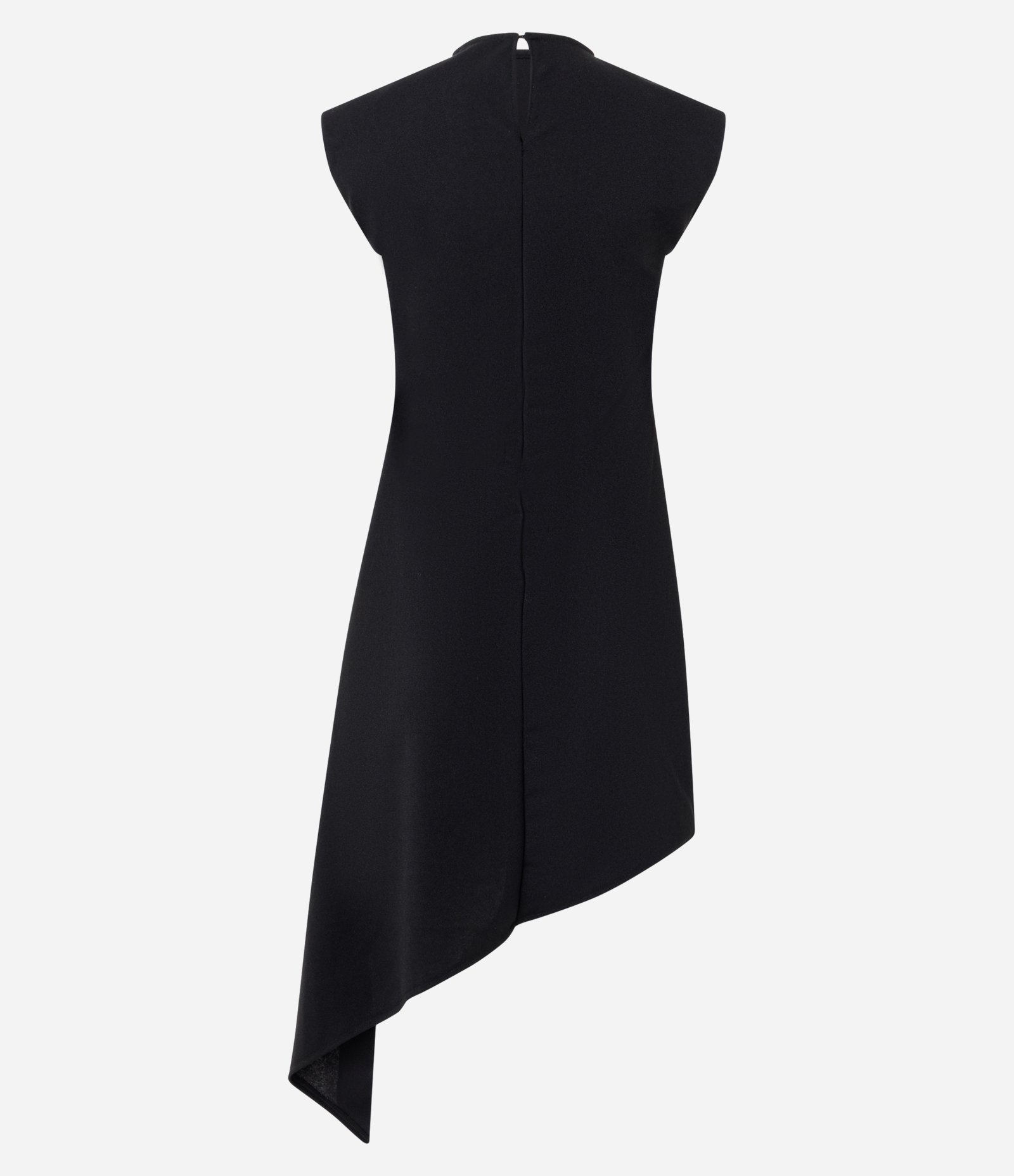 Vestido com Barra Assimétrica Preto 2