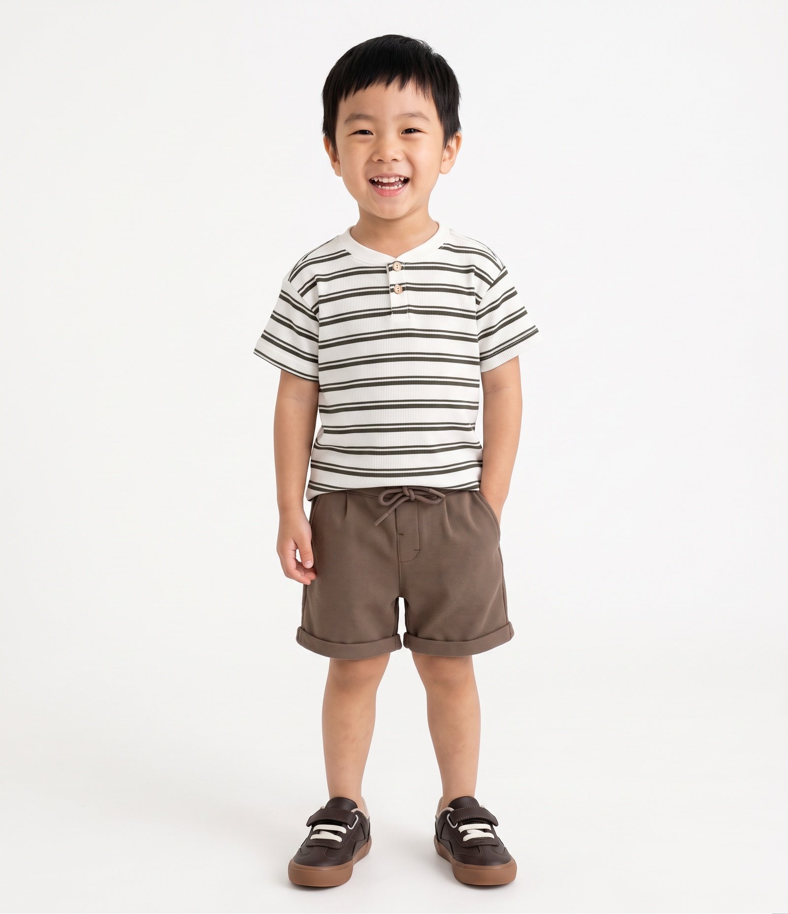 Camiseta Infantil Em Algodão Estampa Listrada - Tam 2 a 6 Anos Branco 1