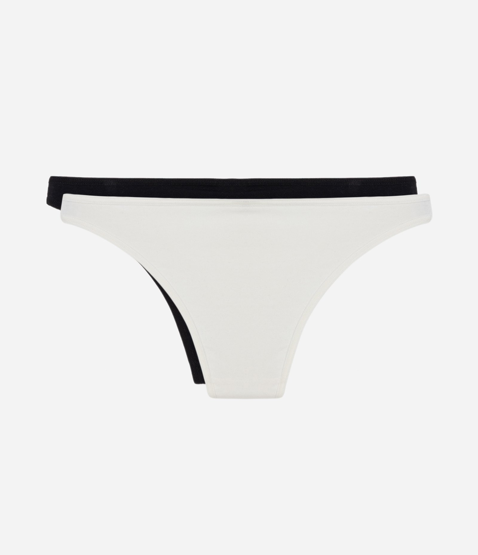 Kit 2 Calcinhas Biquini em Algodão Ying Yang Branco 2