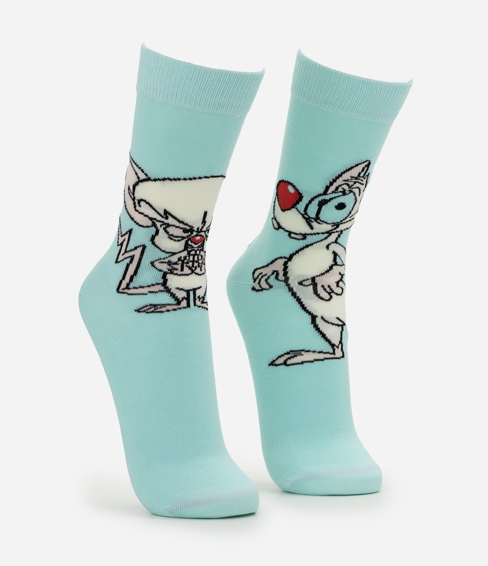 Meia Cano Longo em Algodão do Pinky e Cérebro Azul 2