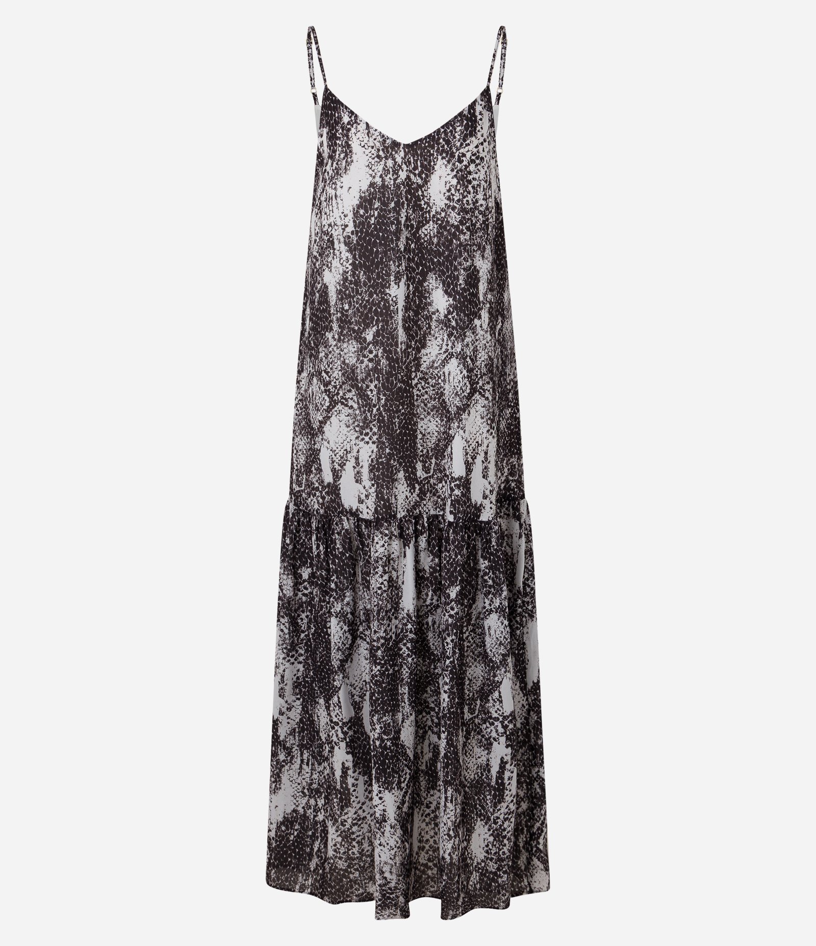 Vestido Midi em Chiffon com Estampa Animal Print Multicores 1