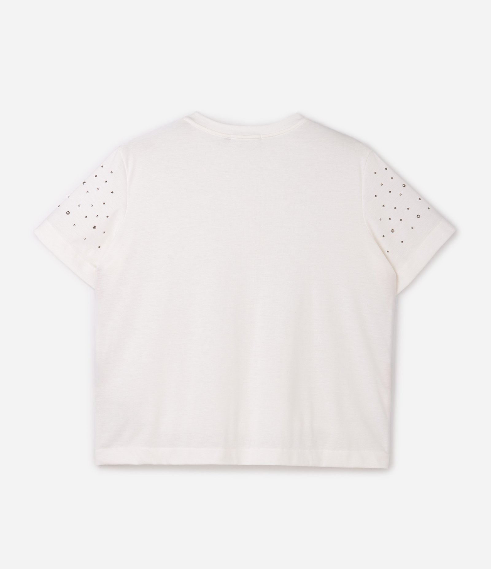 Camiseta com Brilhos Aplicados Curve & Plus Size Branco 6