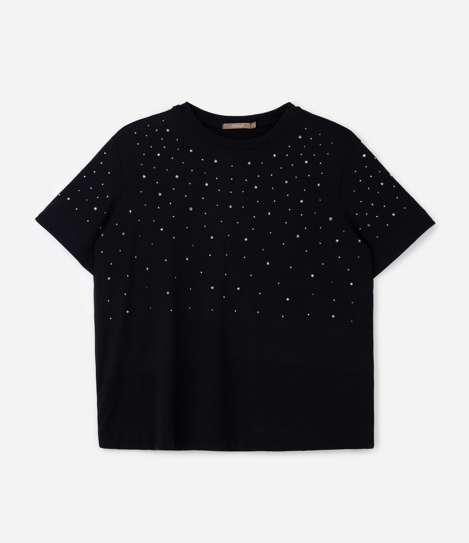 Camiseta com Brilhos Aplicados Curve & Plus Size Preto 5