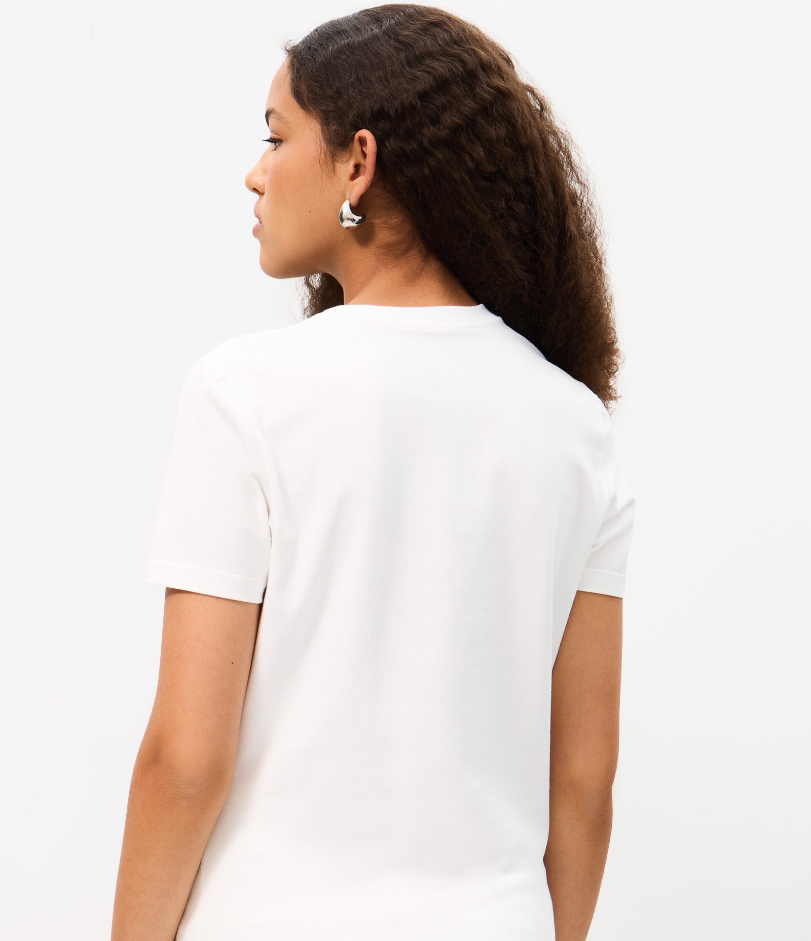 Camiseta em Algodão com Estampa Hawaii com Aplicação Branco 4