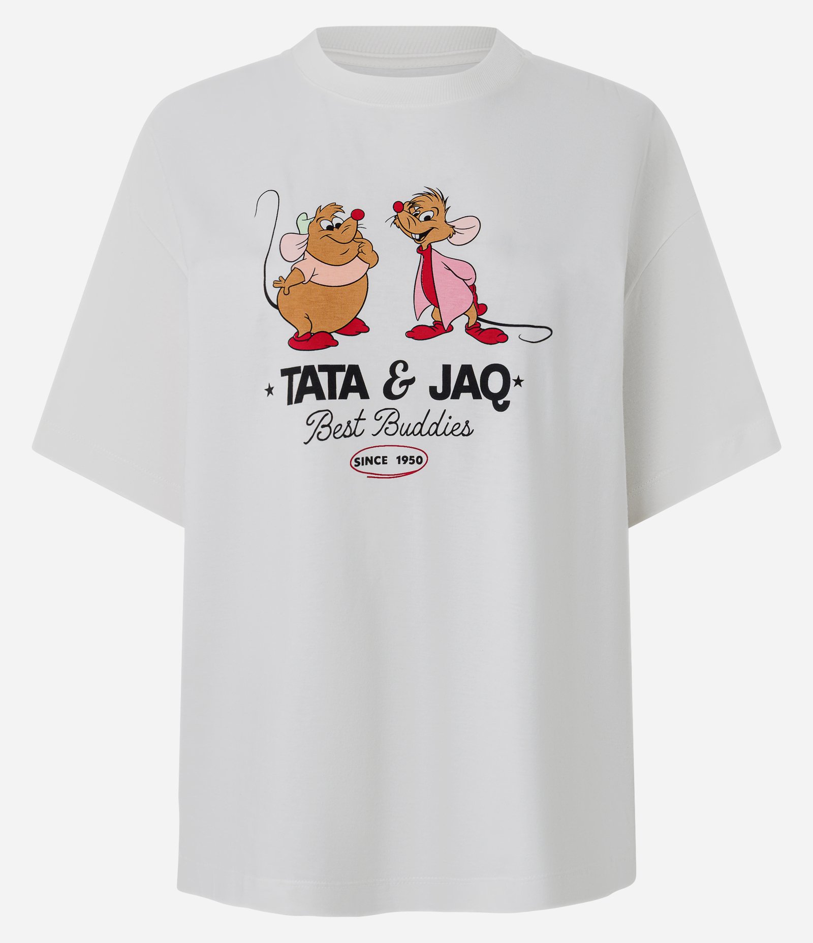 Camiseta com Estampa Disney Tata & Jaq em Algodão Branco 5