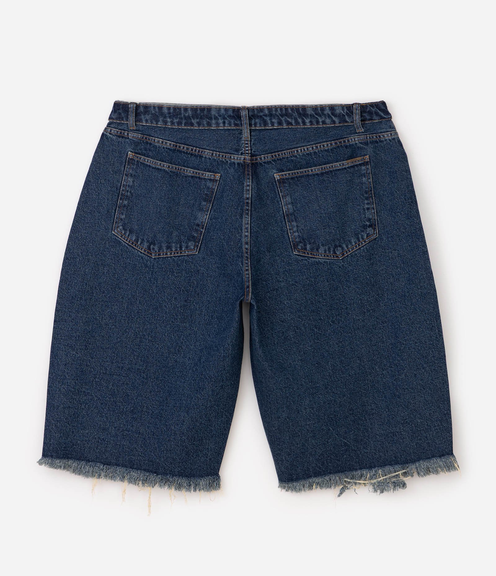 Bermuda Jorts Jeans com Cós Virado Curve & Plus Size Azul 6