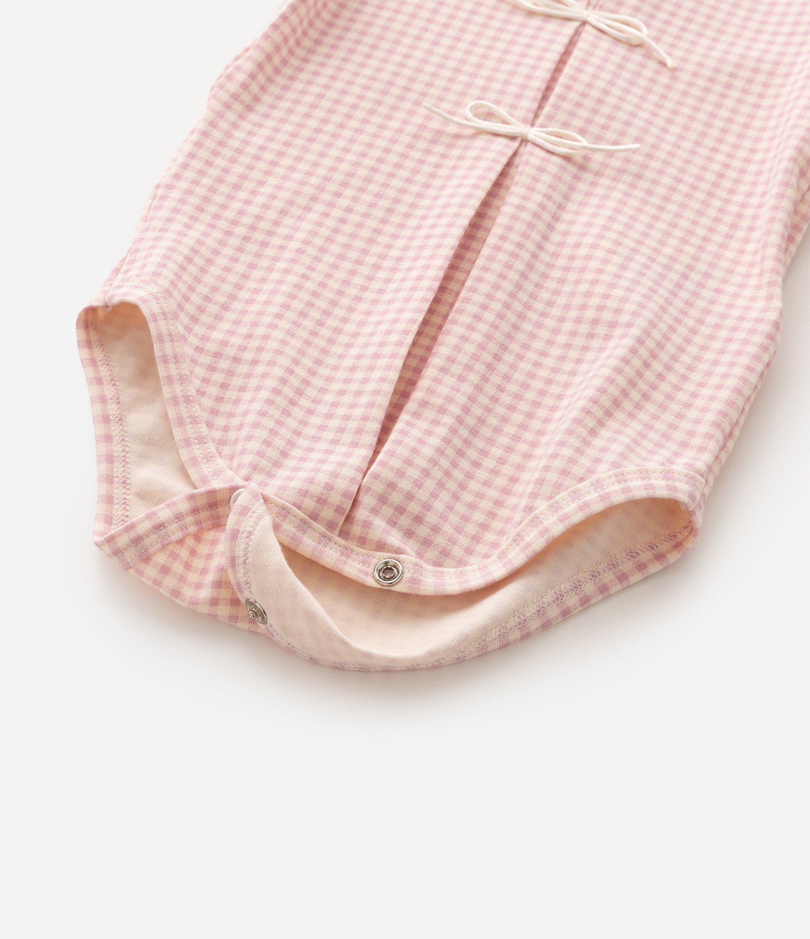 Body Infantil Cotton Com Lacinhos Aplicados - Tam 0 a 18 Meses Rosa 5