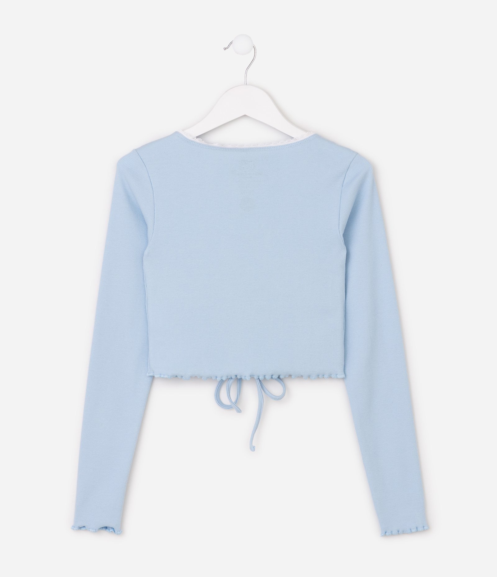 Blusa Infantil com Estampa Hello Hitty e Chaveiro - Tam 5 a 16 Anos Azul 4