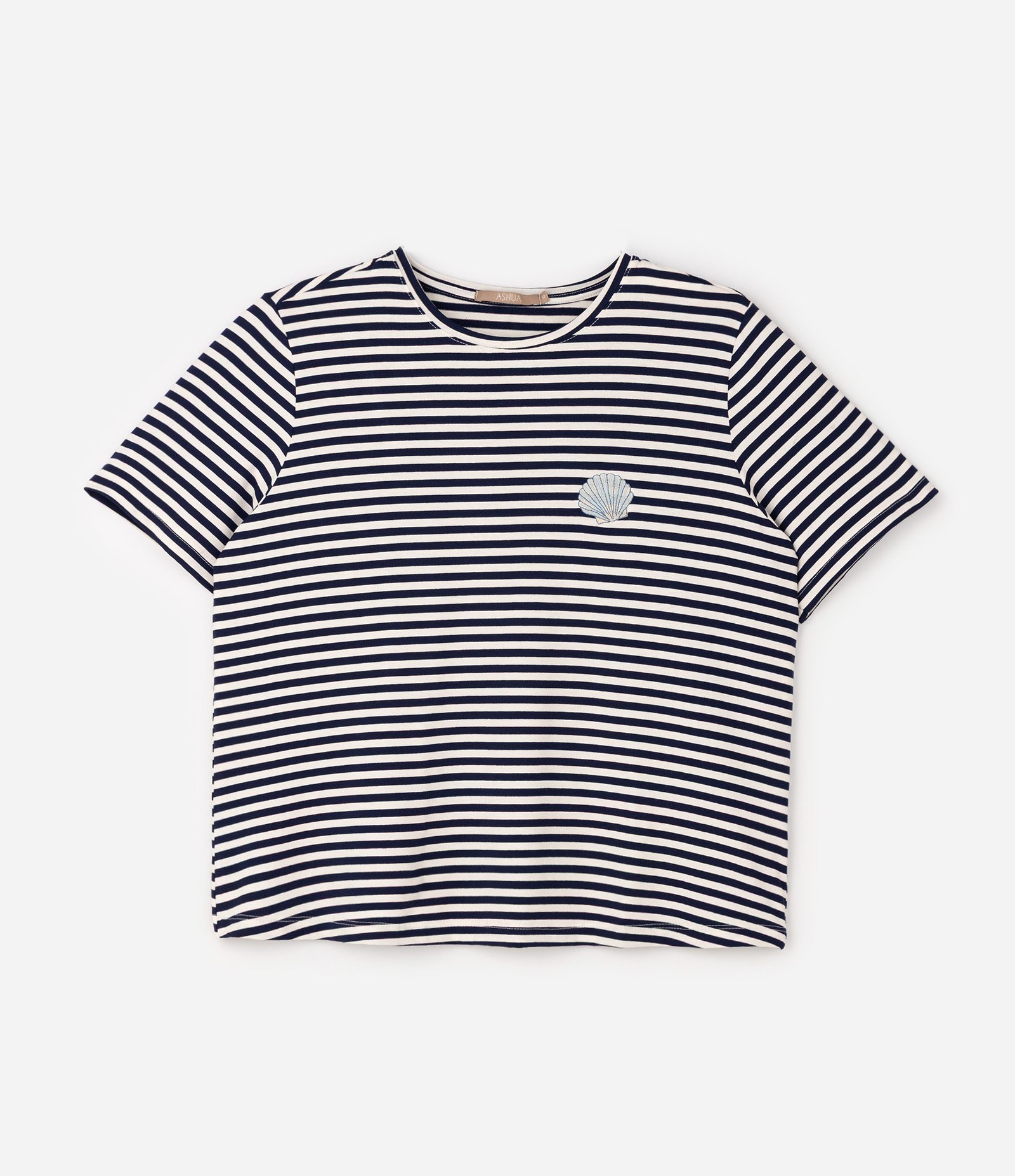 Blusa Viscose com Brilho e Abertura nas Mangas Curve & Plus Size Azul Marinho 1