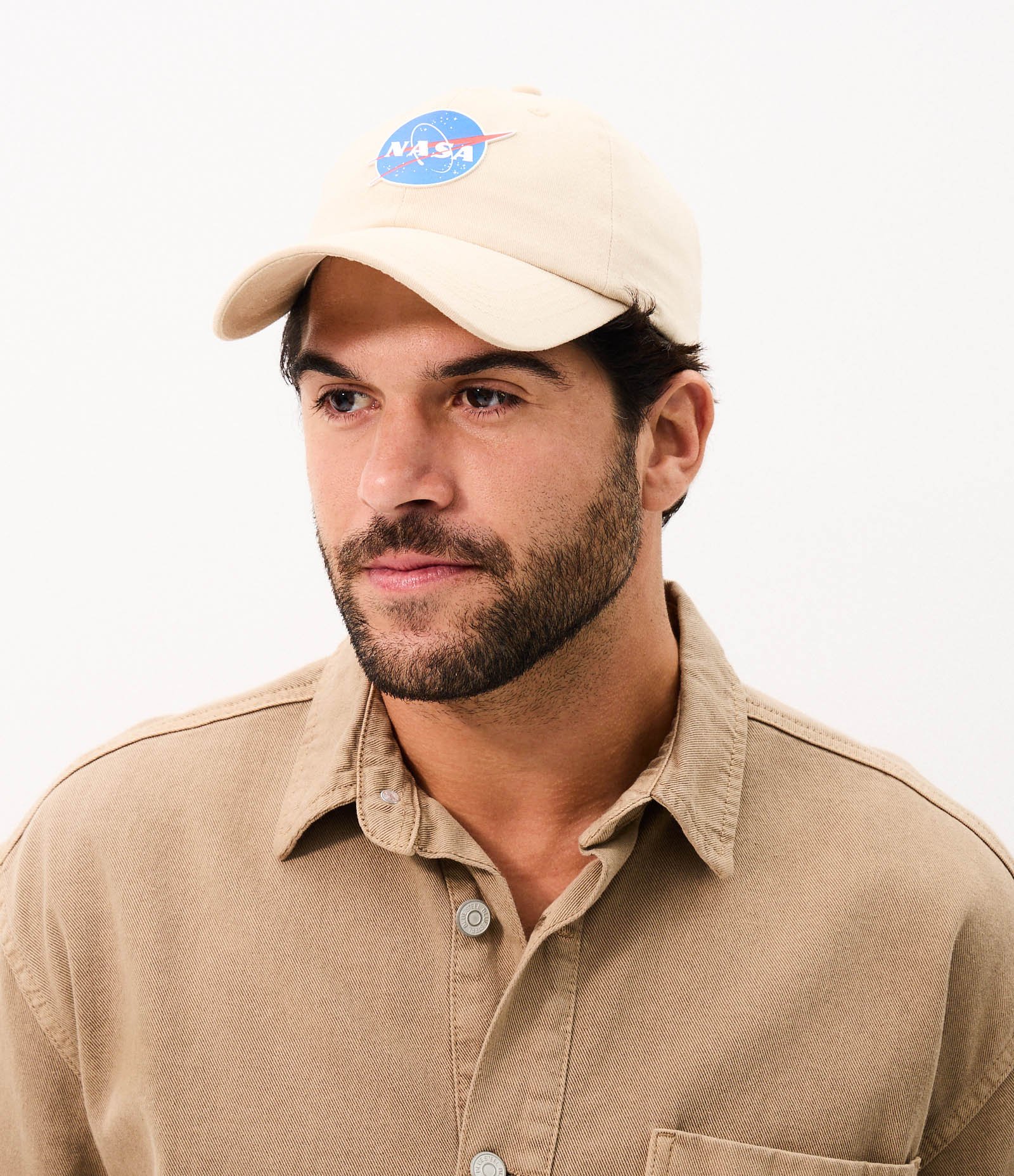 Boné em Algodão NASA Ajustável Bege 1