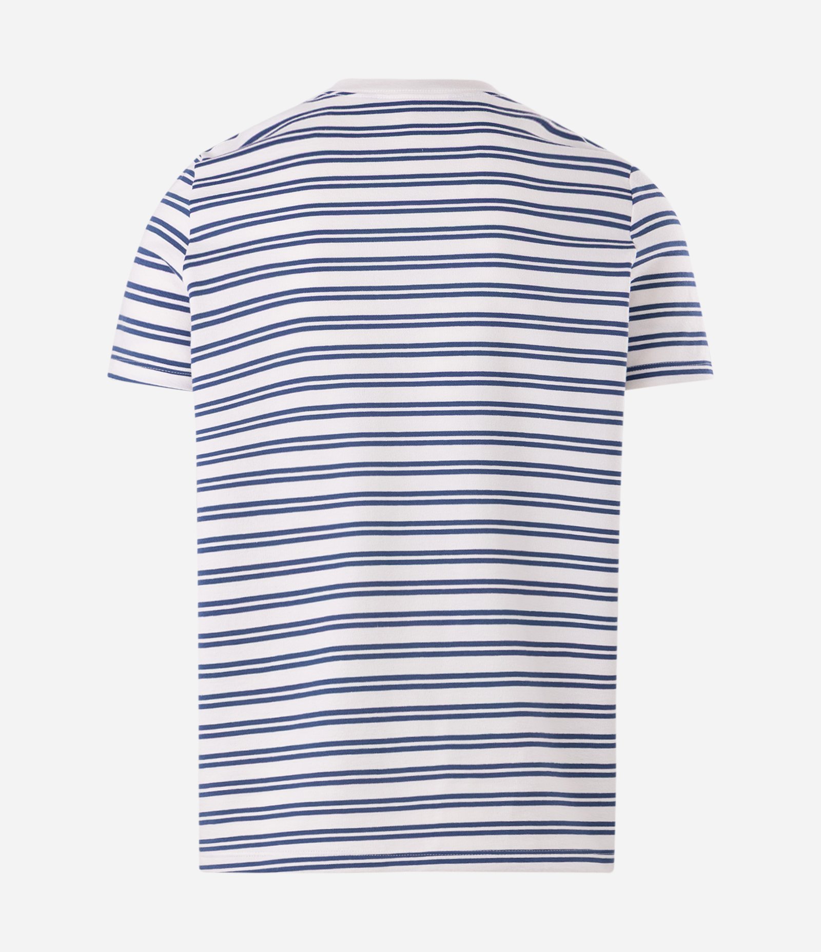 Camiseta Slim com Listras Horizontais Azul 2
