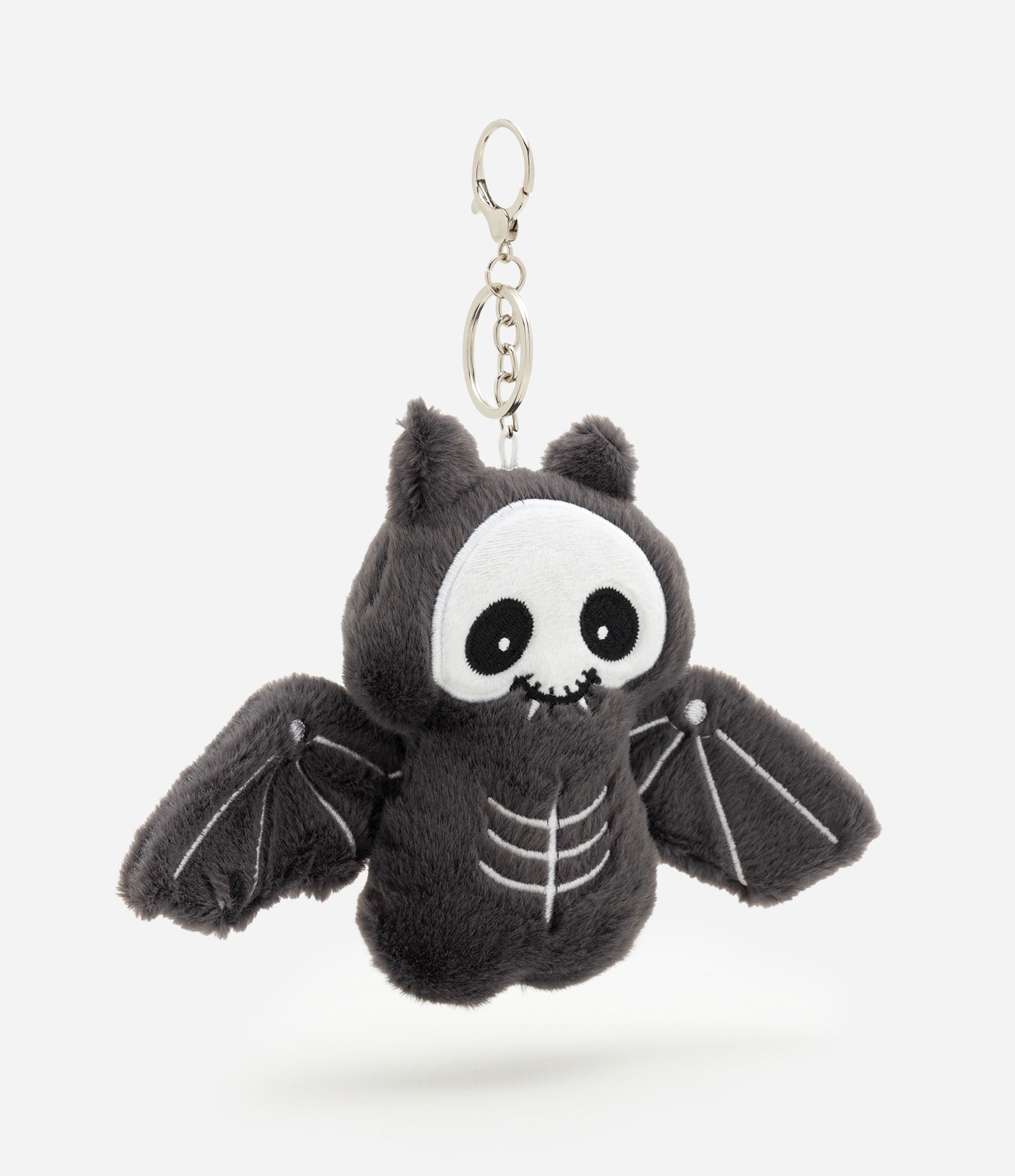 Chaveiro Infantil Morceguinho Halloween em Pelúcia - Tam Único Preto 1