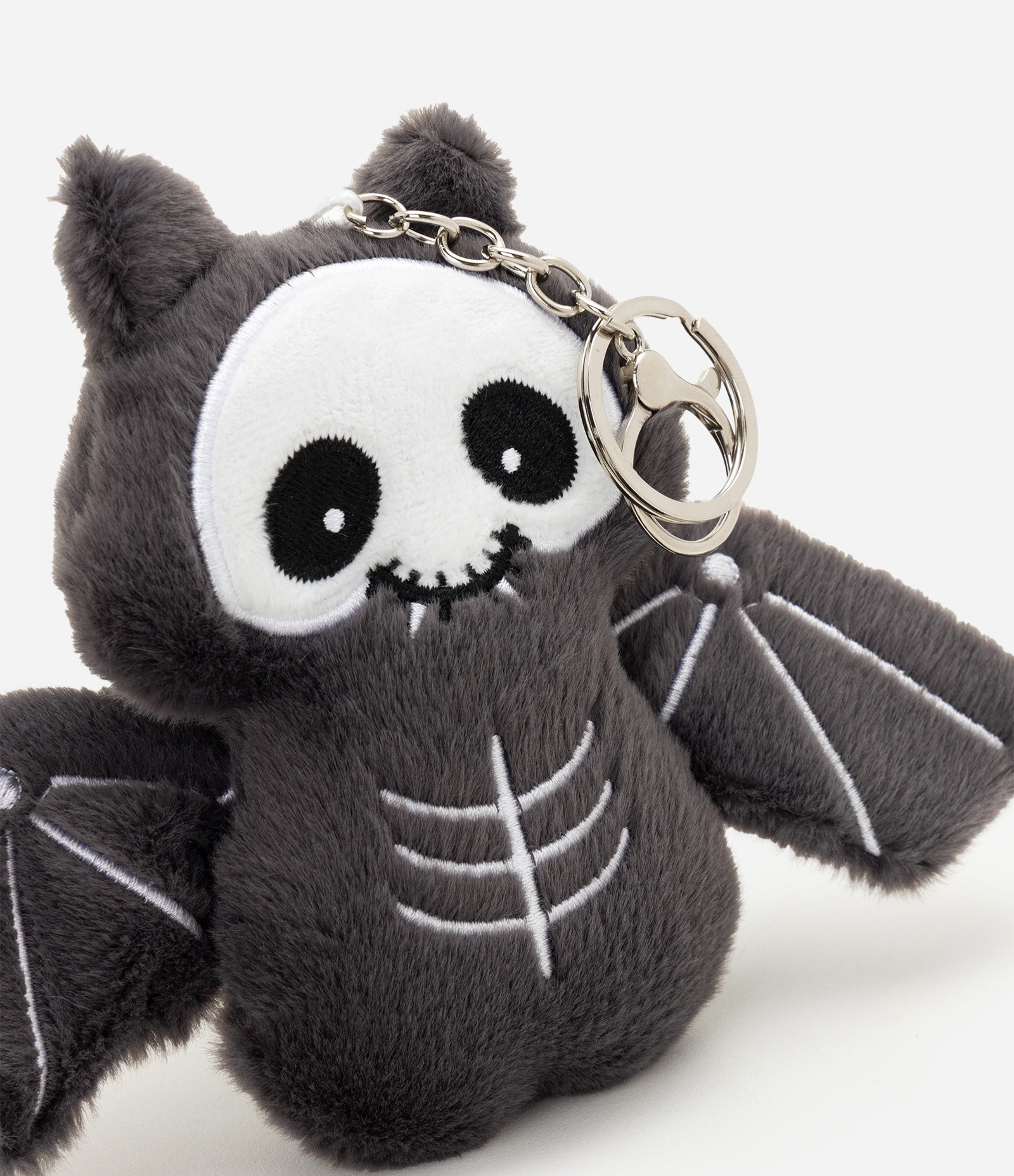 Chaveiro Infantil Morceguinho Halloween em Pelúcia - Tam Único Preto 3