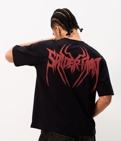 Camiseta Boxy em Algodão Spider-Man
