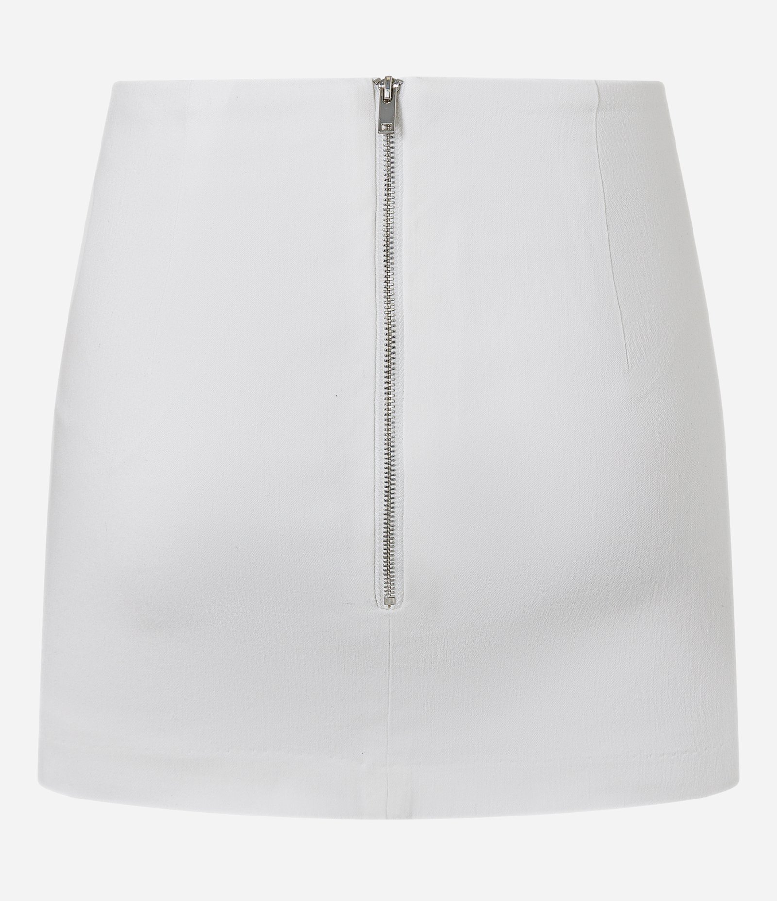 Short Saia Alfaiatado em Bengaline Branco 2