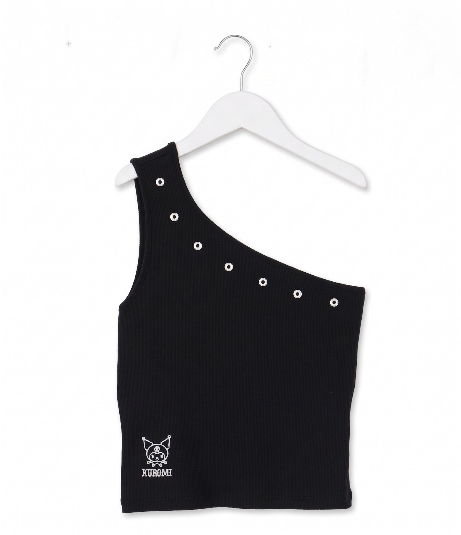 Blusa Infantil Kuromi Estampada Sem Mangas - Tam 5 a 16 Anos Preto 1