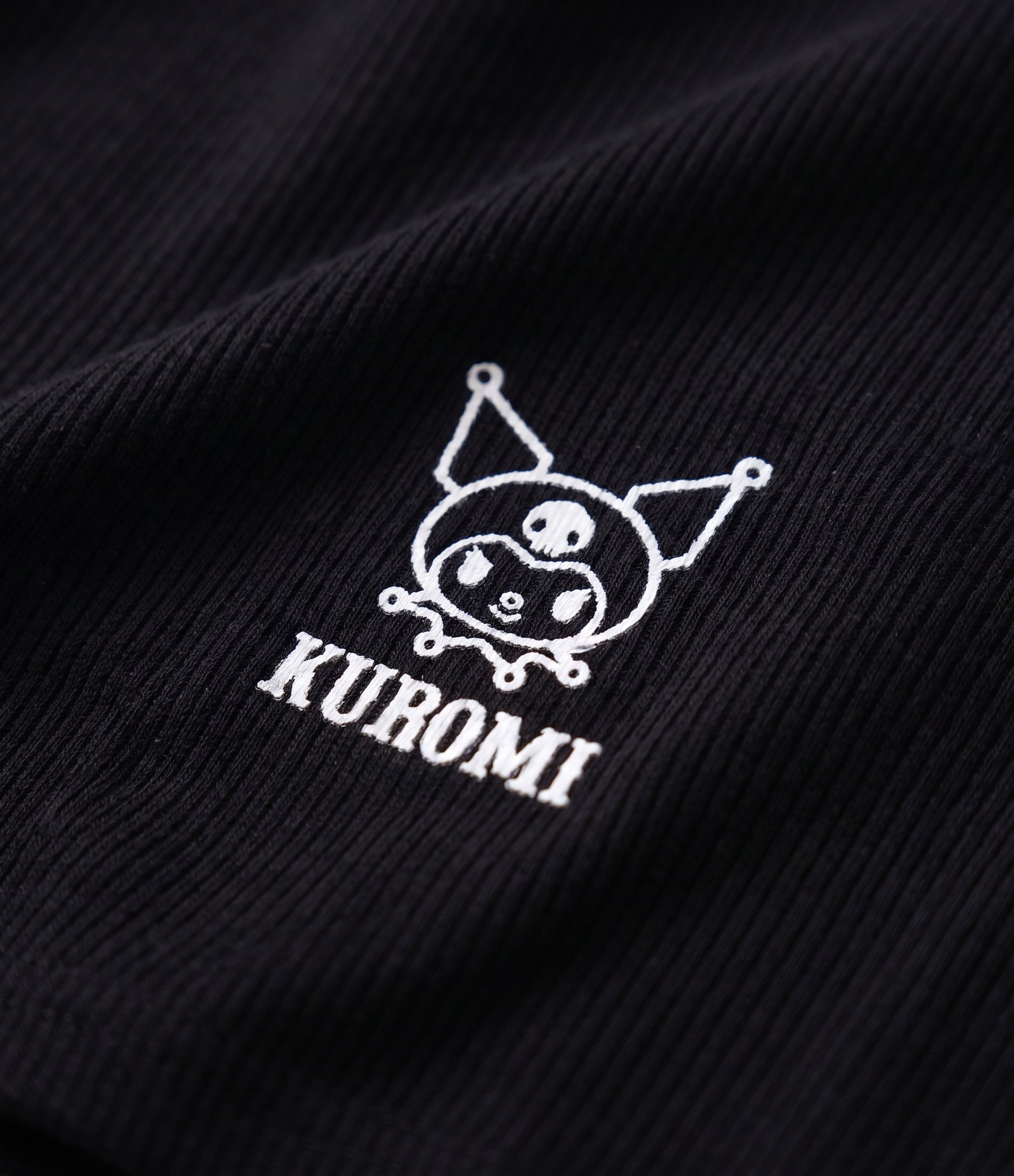 Blusa Infantil Kuromi Estampada Sem Mangas - Tam 5 a 16 Anos Preto 3