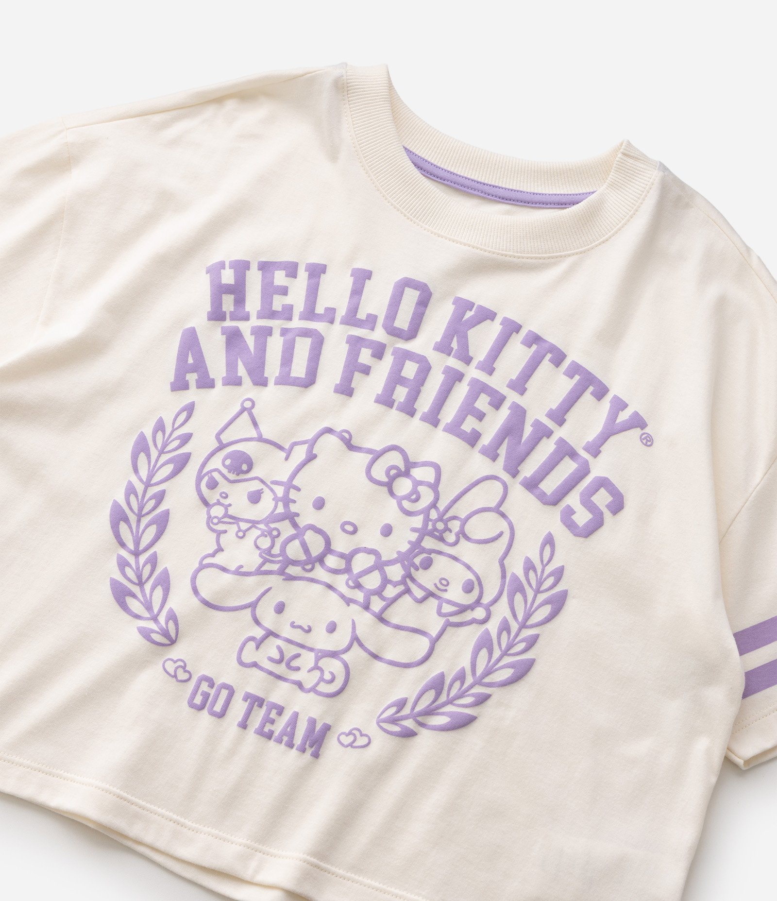 Camiseta Infantil Em Algodão Hello Kitty - 5 a 14 Anos Bege 6