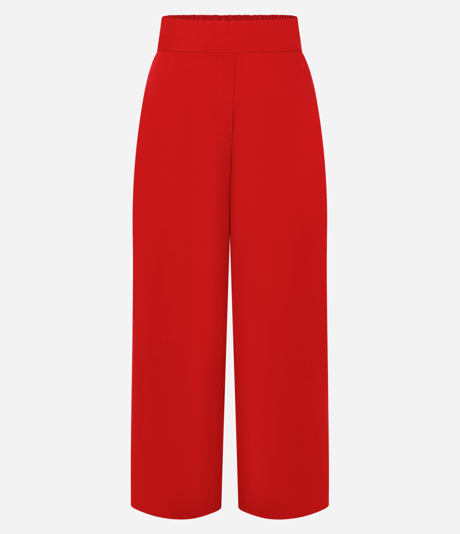 Calça Reta em Tricoline com Cós Alfaiatado Vermelho 6