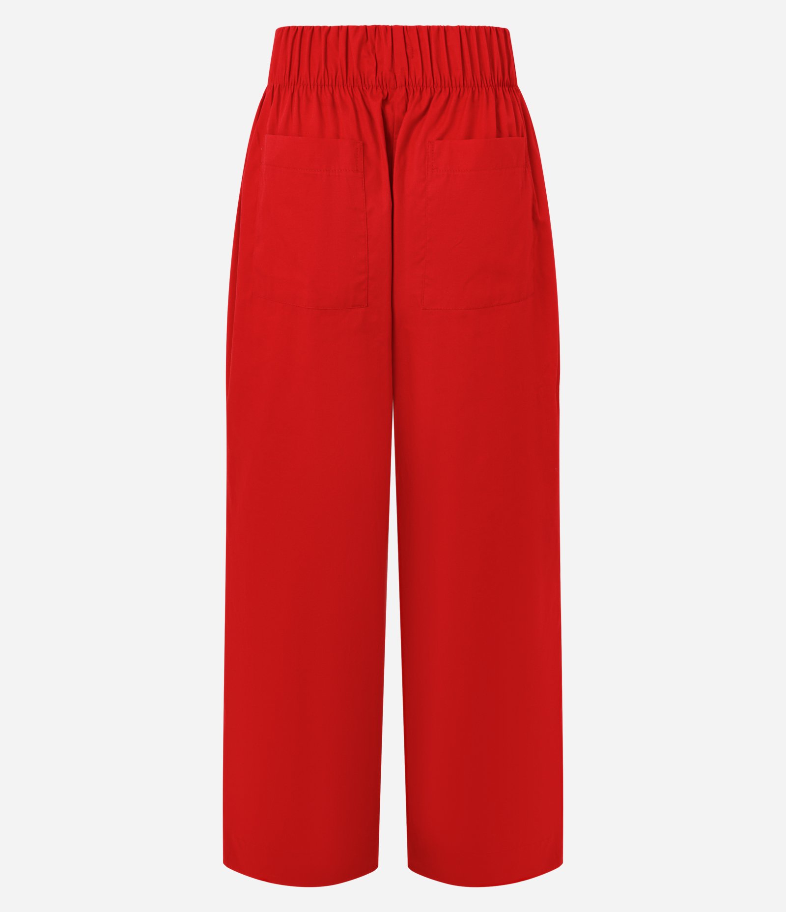 Calça Reta em Tricoline com Cós Alfaiatado Vermelho 7