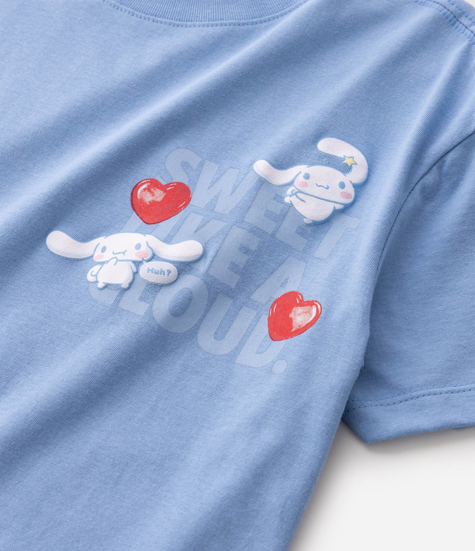 Camiseta Infantil Em Algodão Cinnamoroll Estampada Frente e Costas - Tam 5 a 16 Anos Azul 5