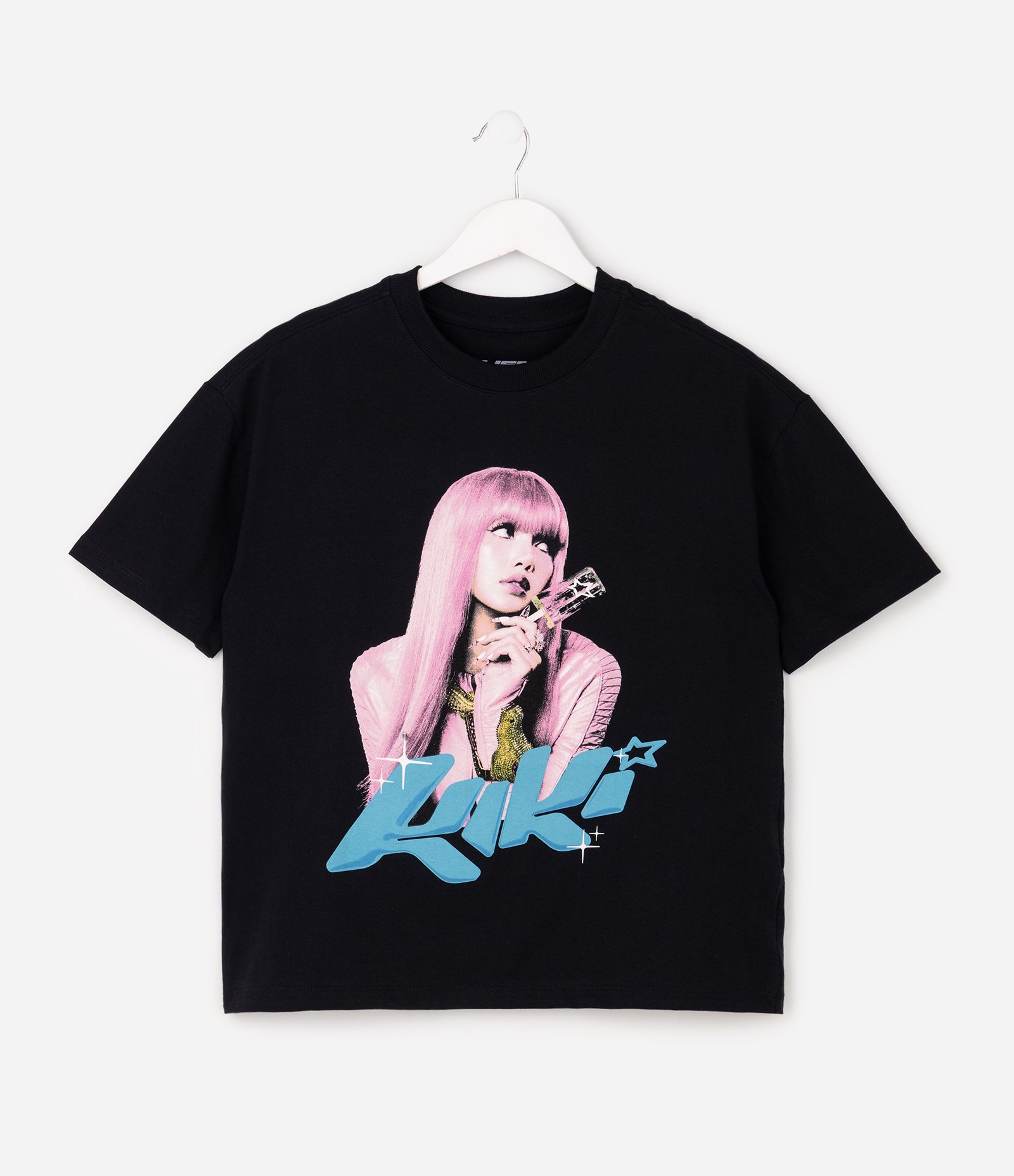 Camiseta Infantil em Algodão Estampa Personagem Kiki - Tam 5 a 16 Anos Preto 2