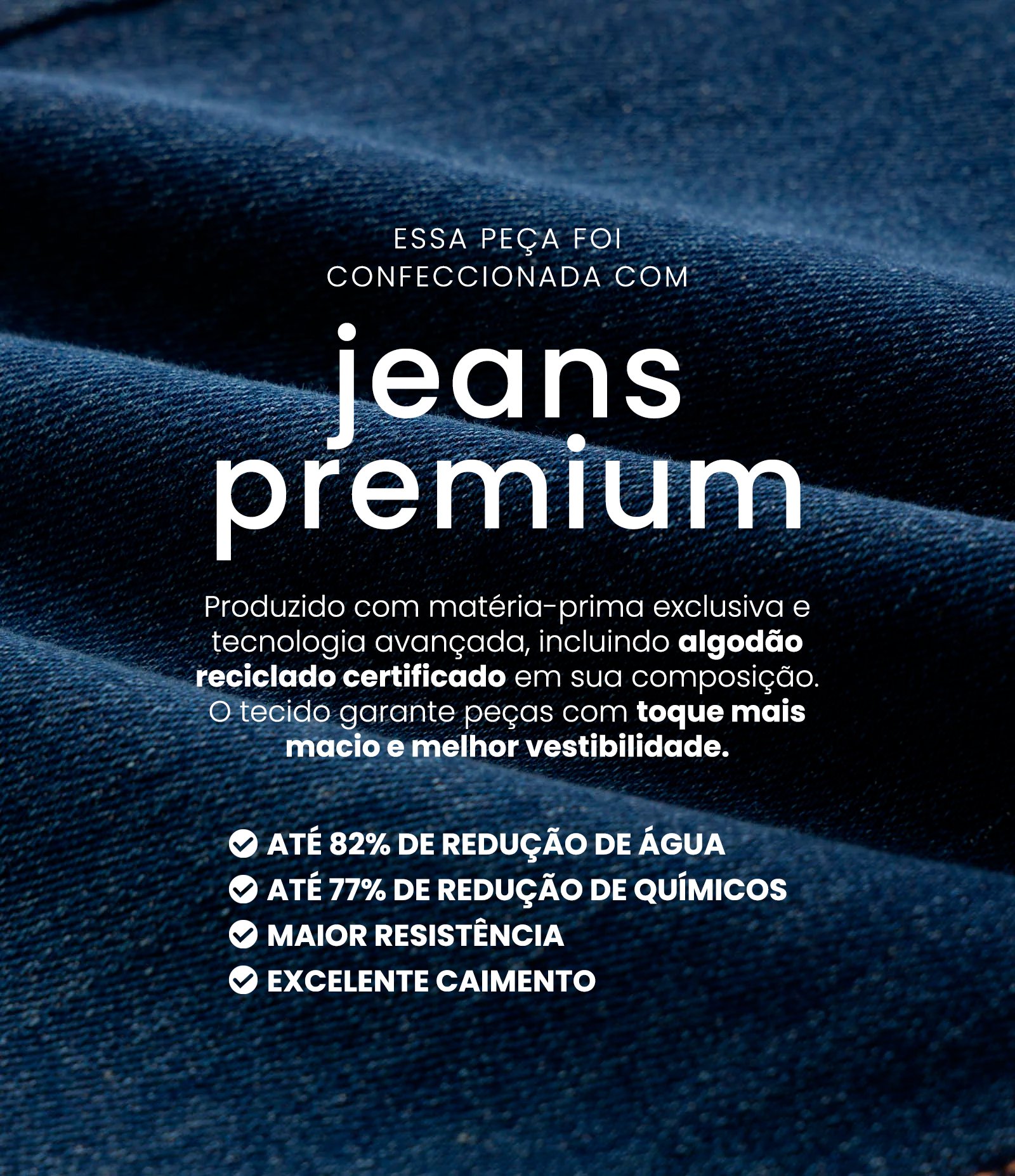 Calça Wide Leg em Jeans Premium com Cintura Média Azul Claro 7