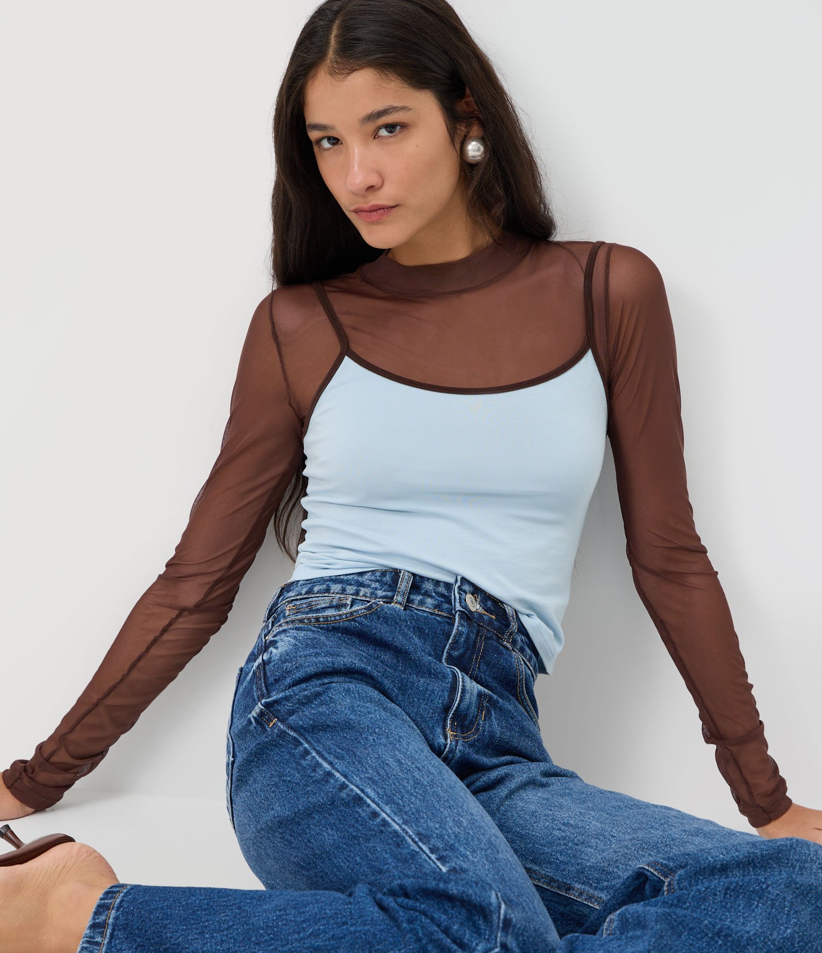 Calça Reta Comfort em Jeans Premium com Cintura Média Azul Médio 6