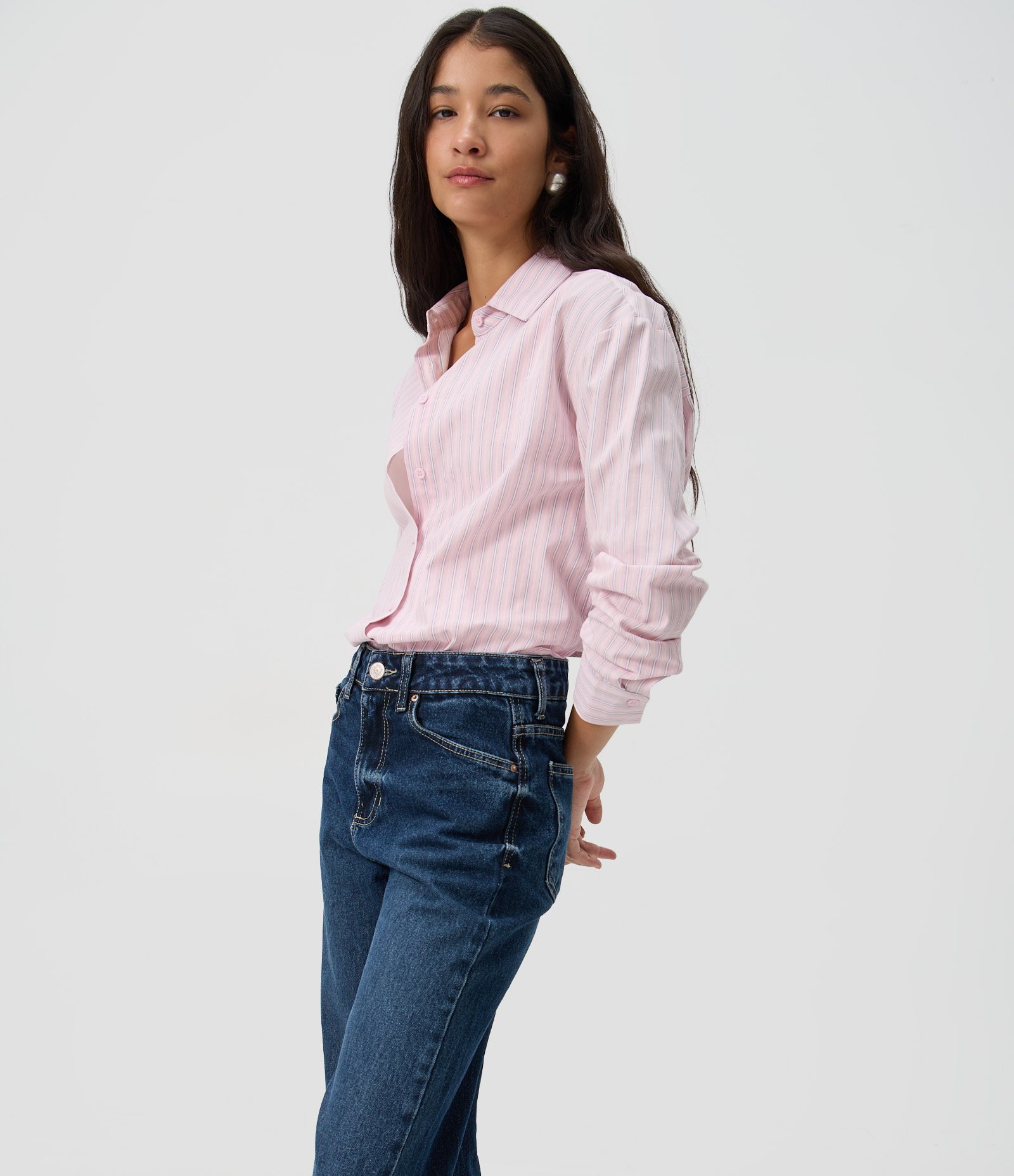 Calça Reta Comfort em Jeans Premium com Cintura Média Azul Escuro 2
