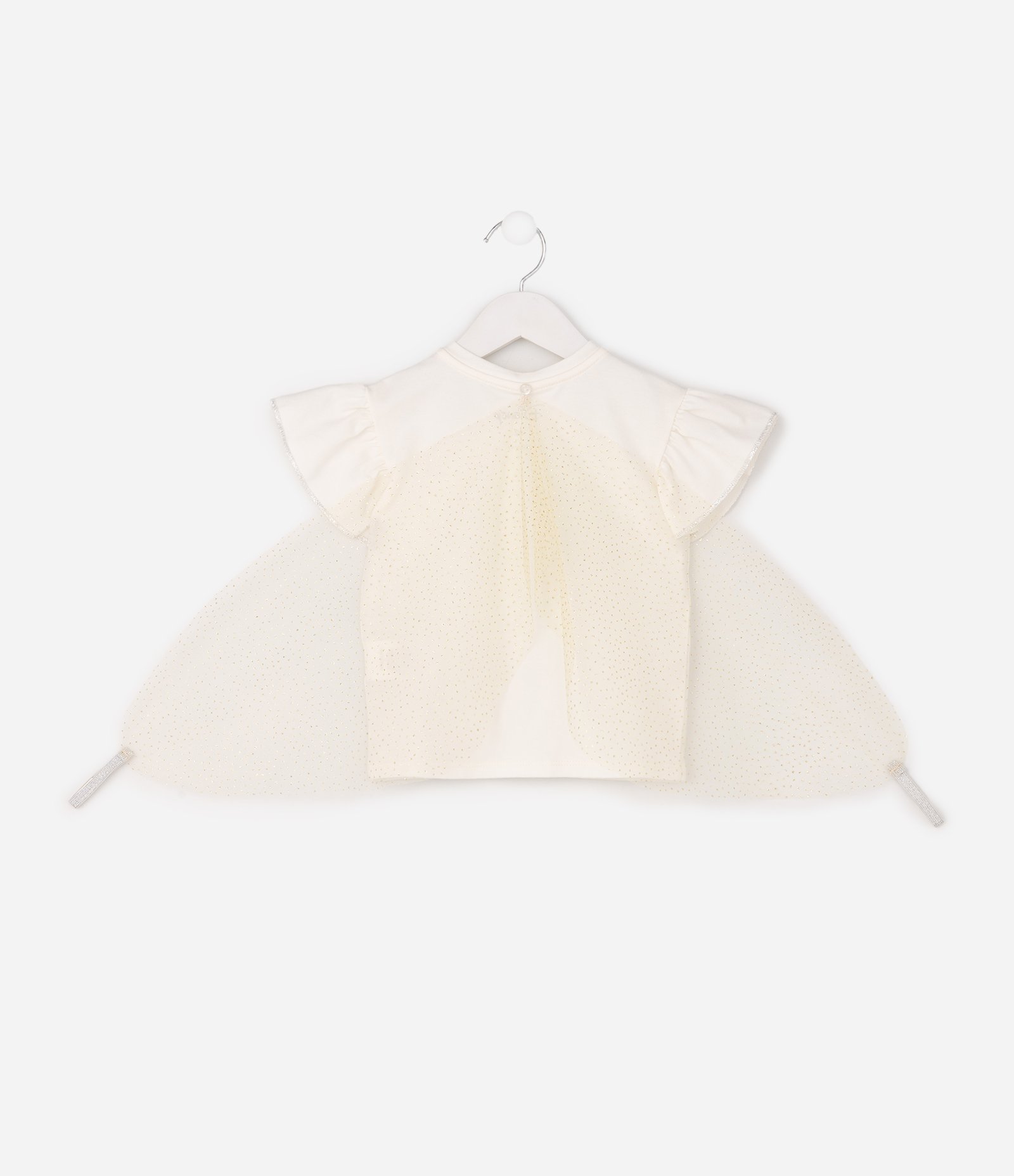 Camiseta Infantil com Estampa Sininho e Asas - 1 a 6 Anos Off White 3