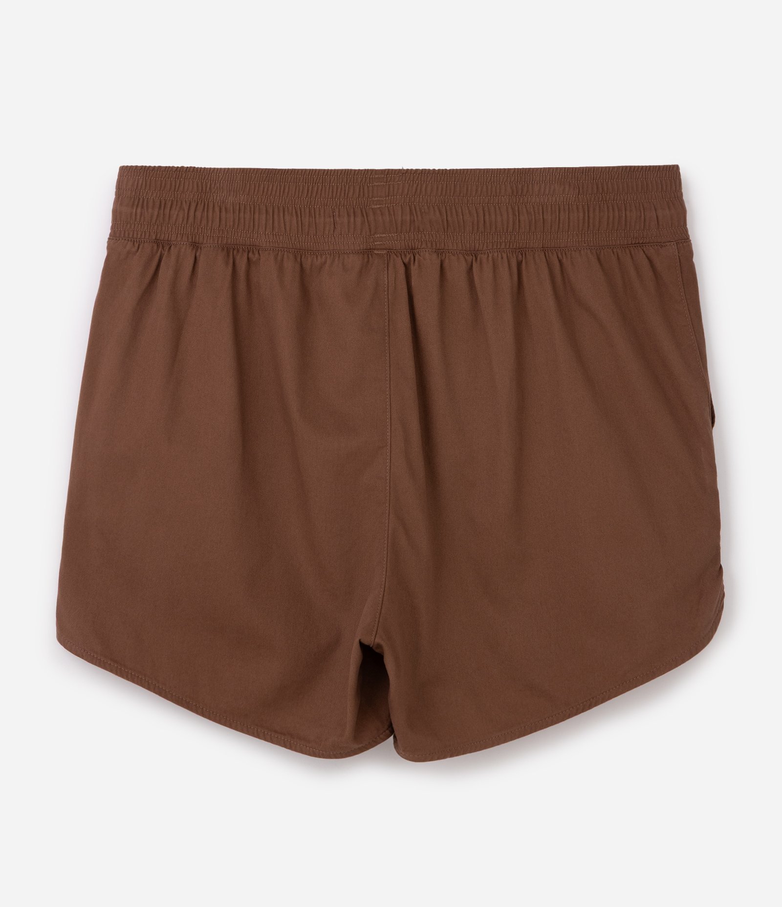 Short em Sarja com Cadarço e Bolsos Curve & Plus Size Marrom 6