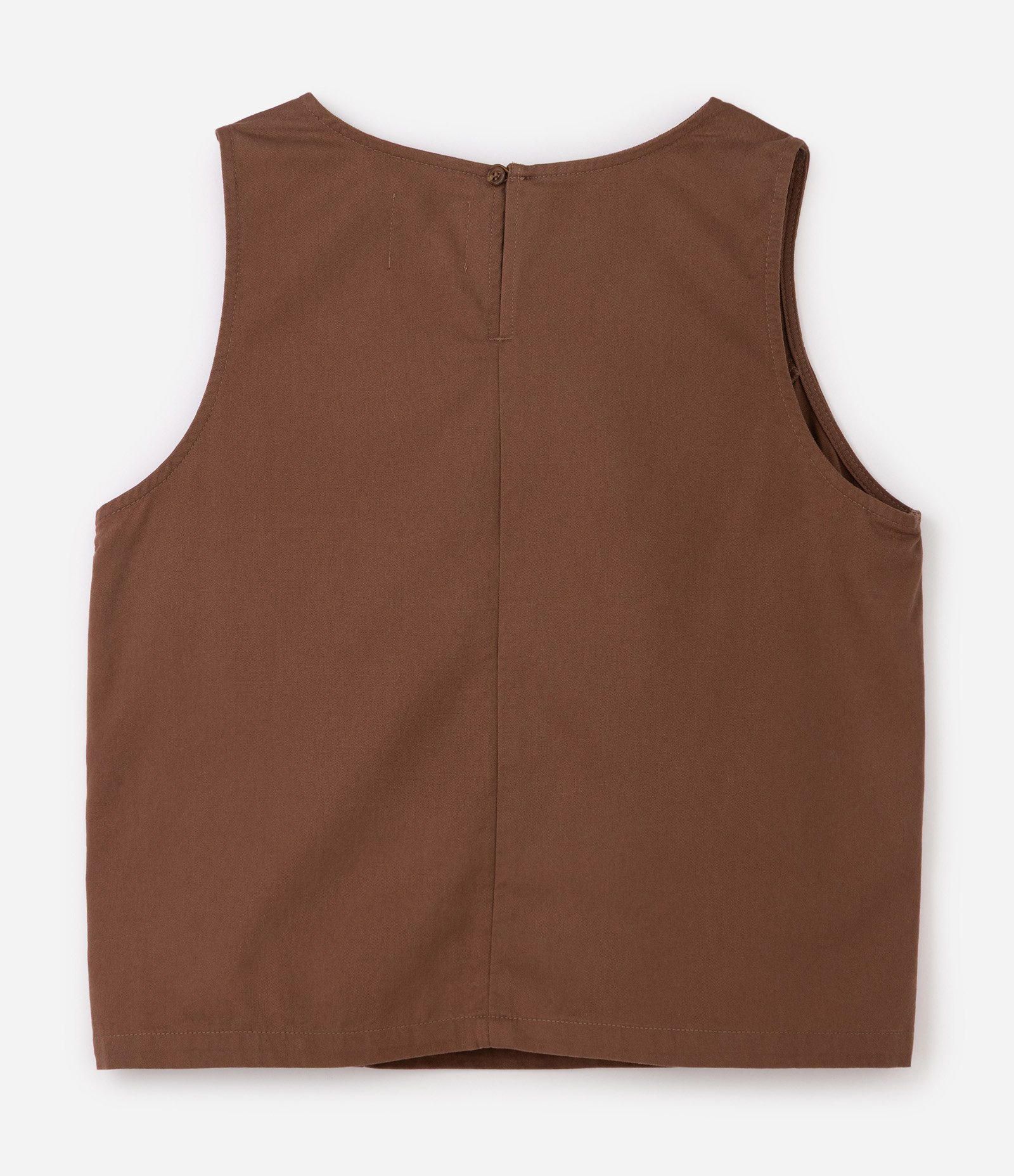 Blusa em Sarja com Alça Larga Curve & Plus Size Marrom 6