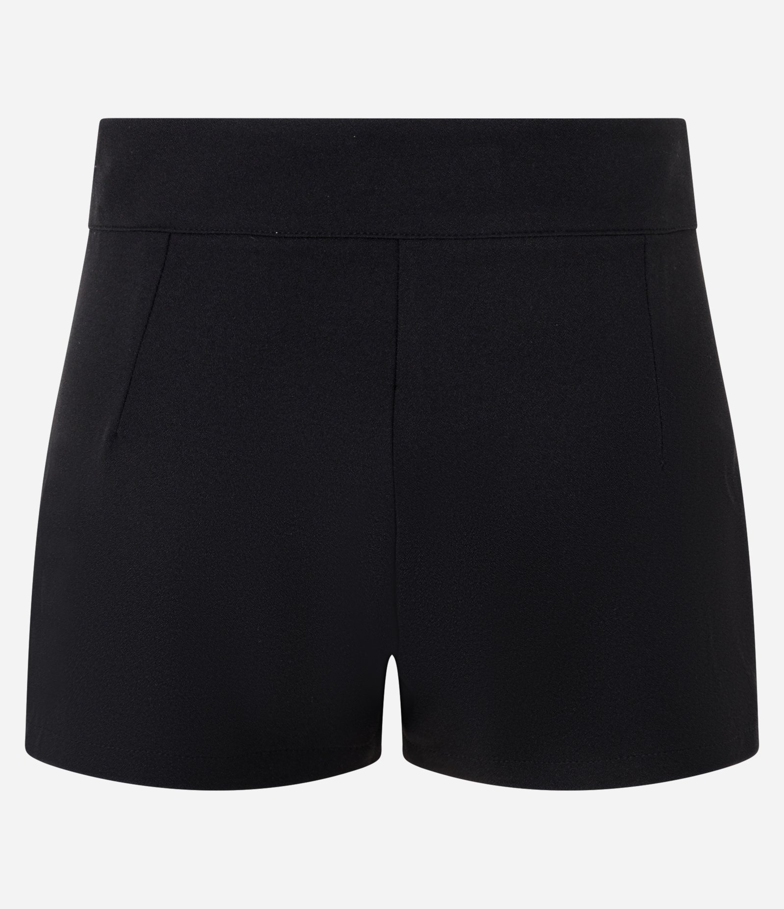 Short Micro em Crepe com Modelagem Minimalista e Cintura Alta Preto 6