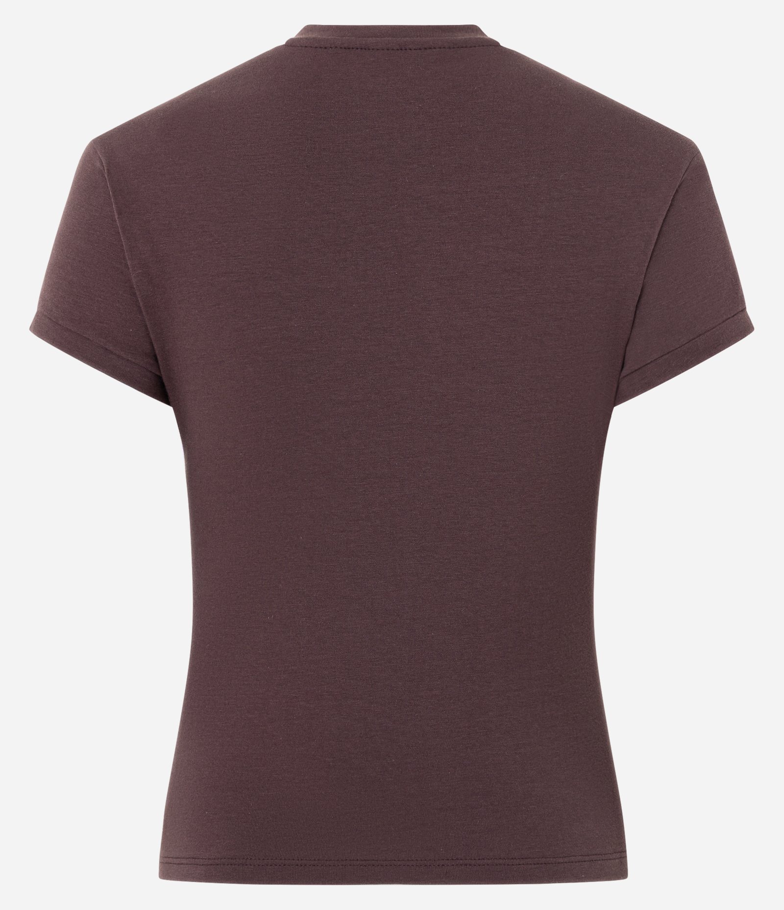 Camiseta Baby Tee com Aplicação de Brilhos em Sol Místico Marrom 7