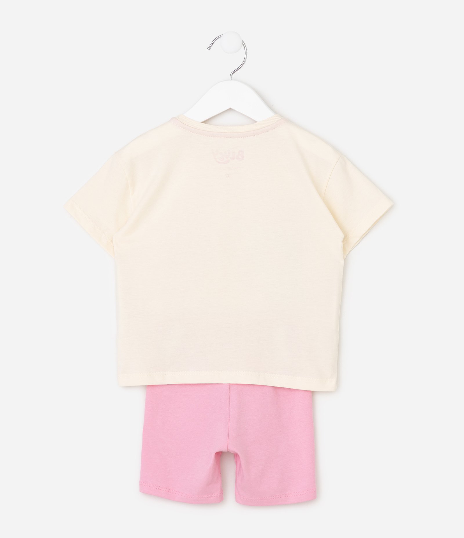 Conjunto Infantil Em Cotton com Estampa Bluey - Tam 1 a 6 Anos Amarelo 4