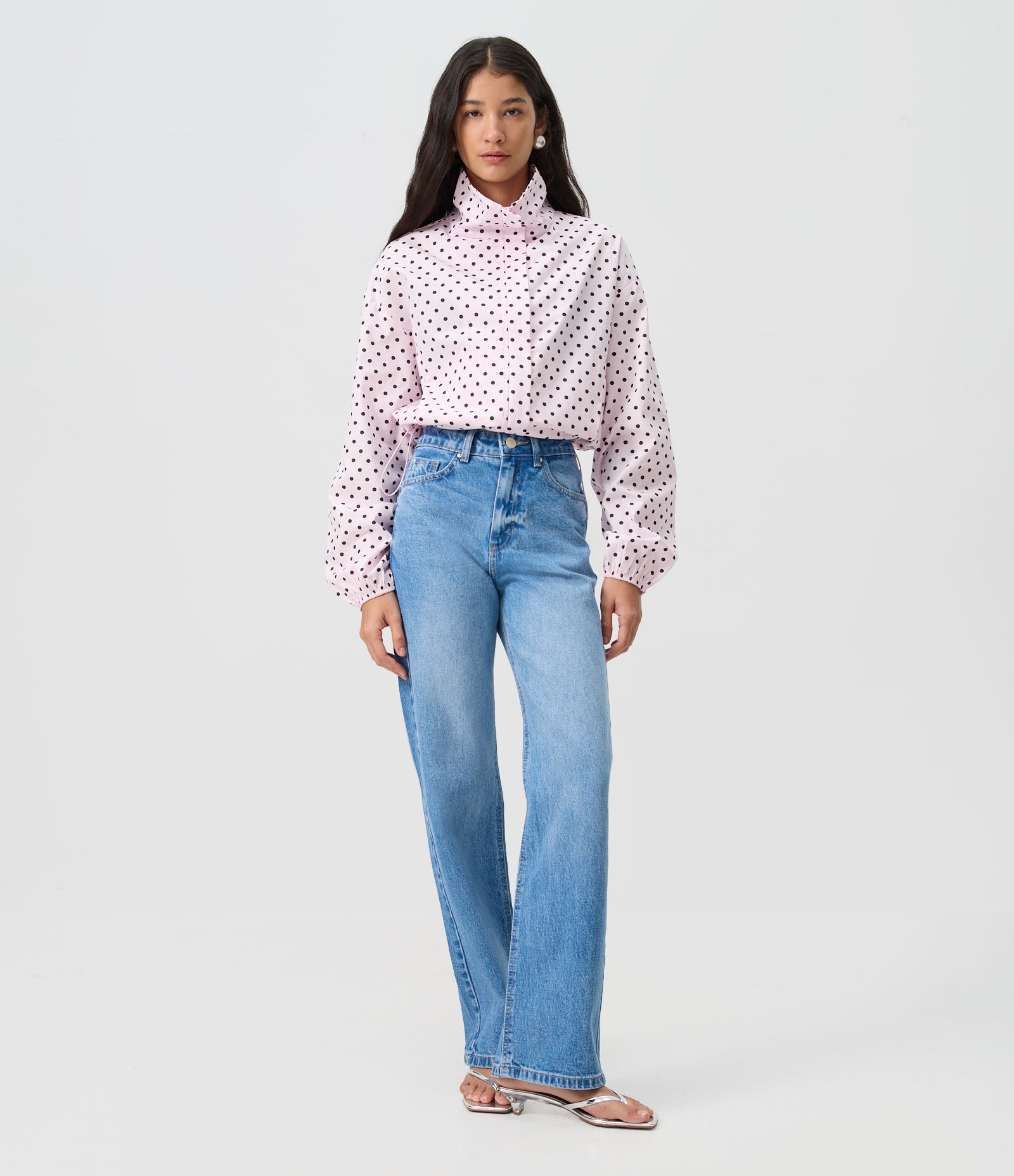 Calça Reta Comfort em Jeans Premium com Cintura Média Azul Claro 1