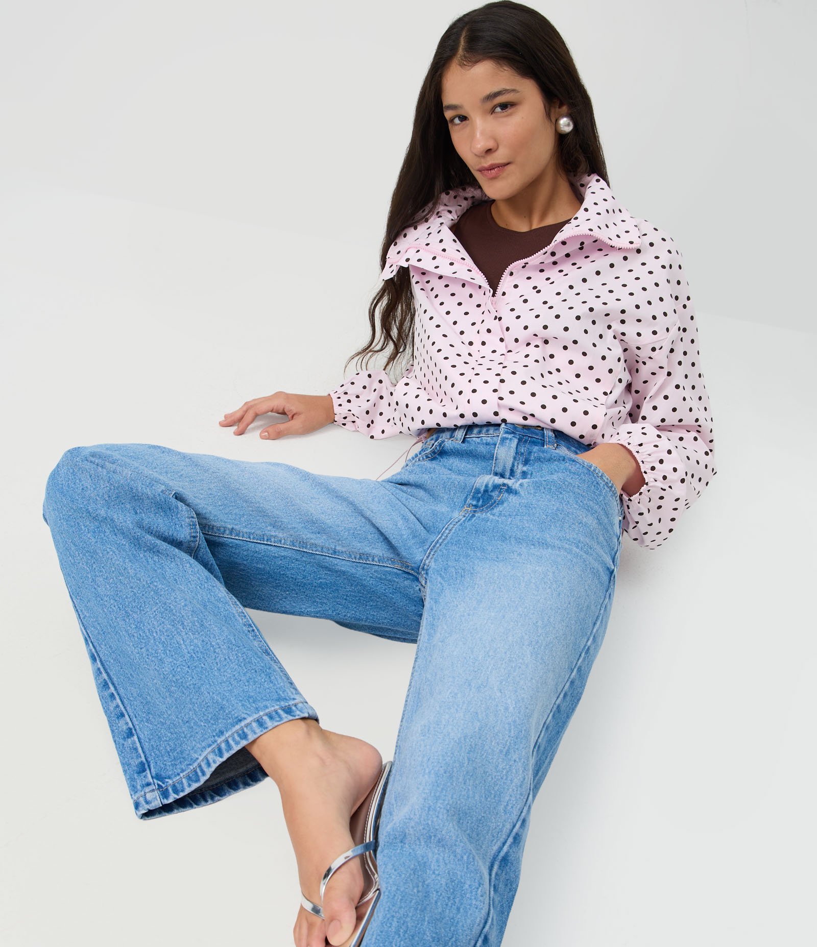 Calça Reta Comfort em Jeans Premium com Cintura Média Azul Claro 6