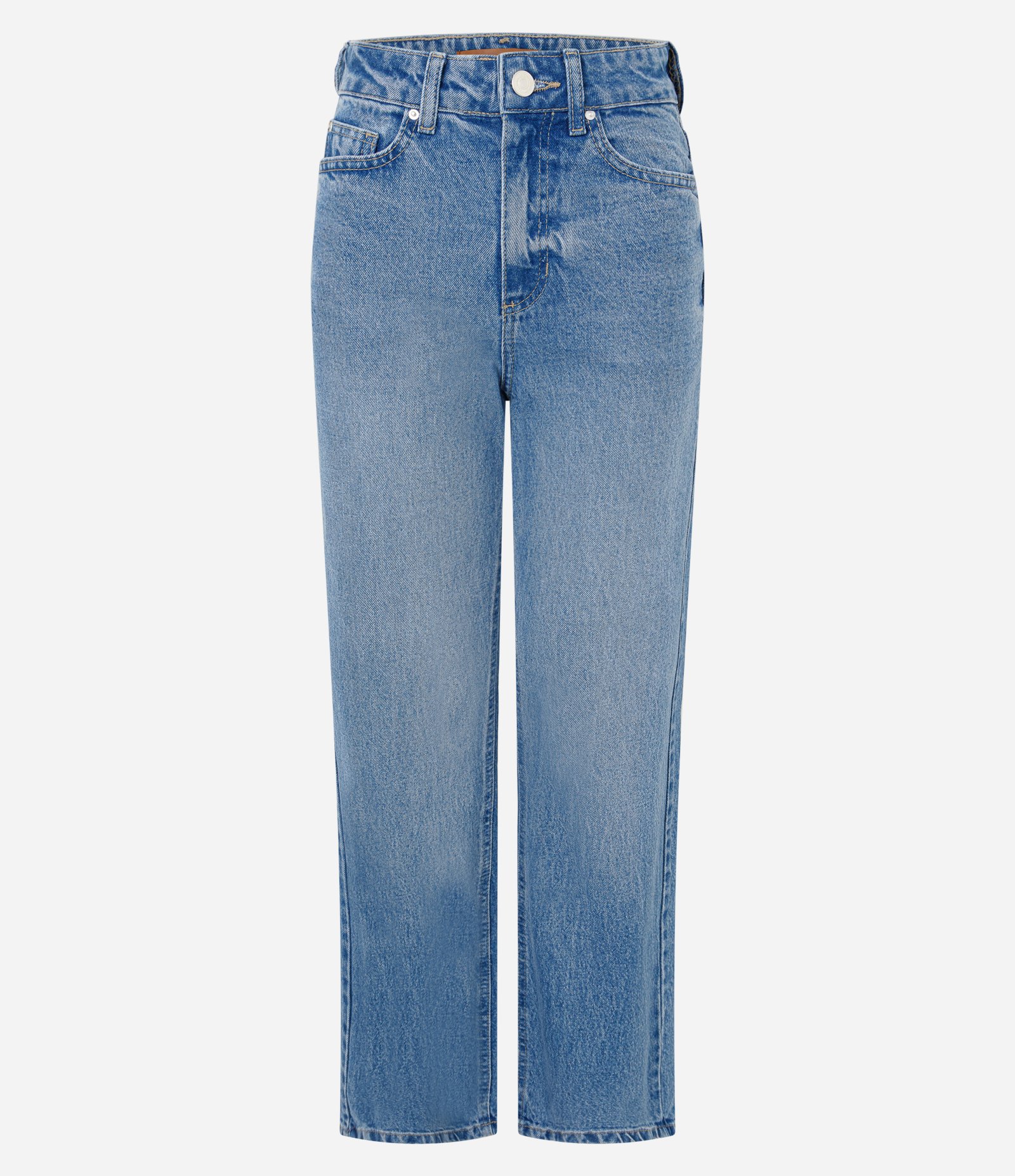 Calça Reta Comfort em Jeans Premium com Cintura Alta Azul Claro 5