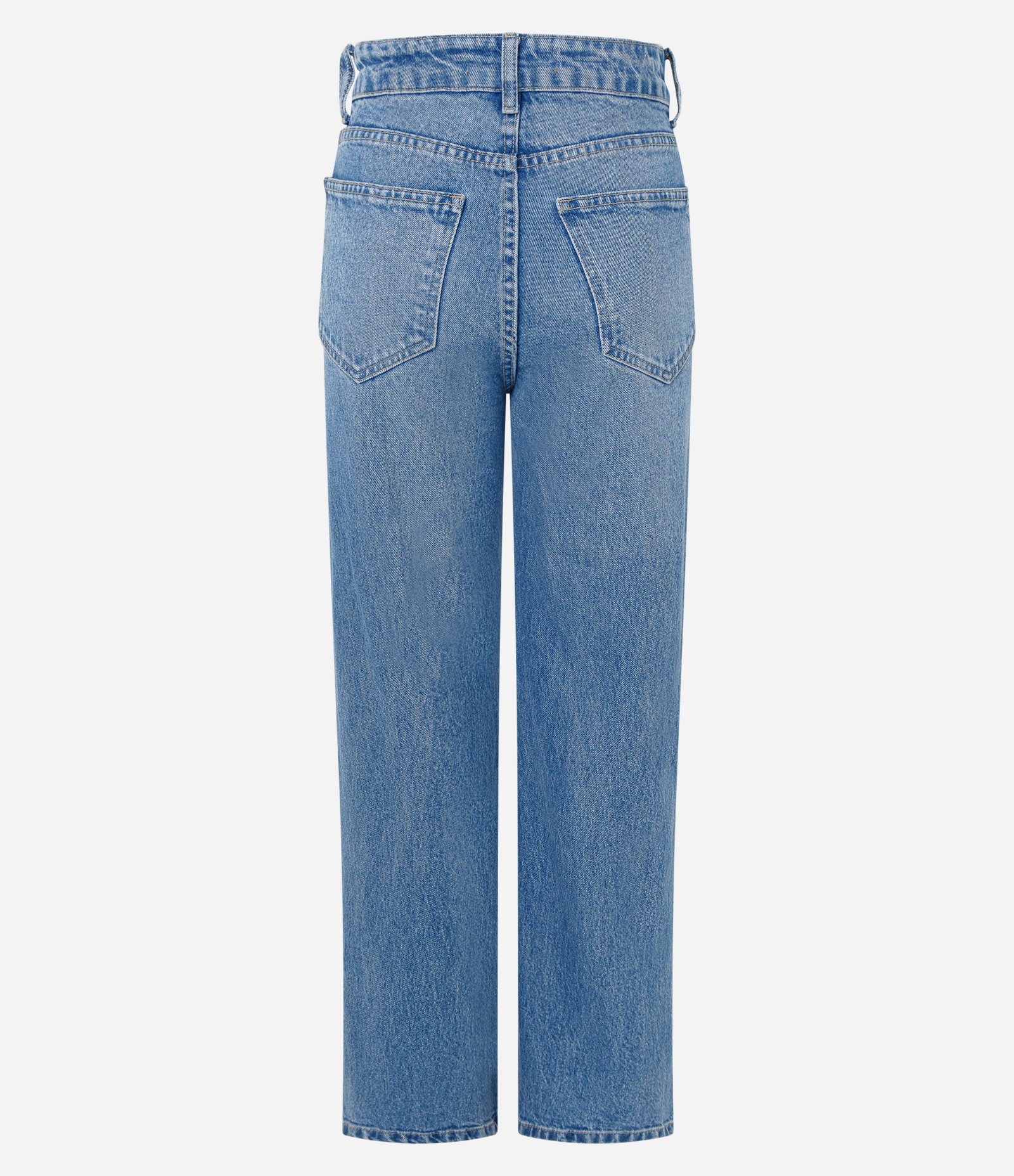 Calça Reta Comfort em Jeans Premium com Cintura Alta Azul Claro 6