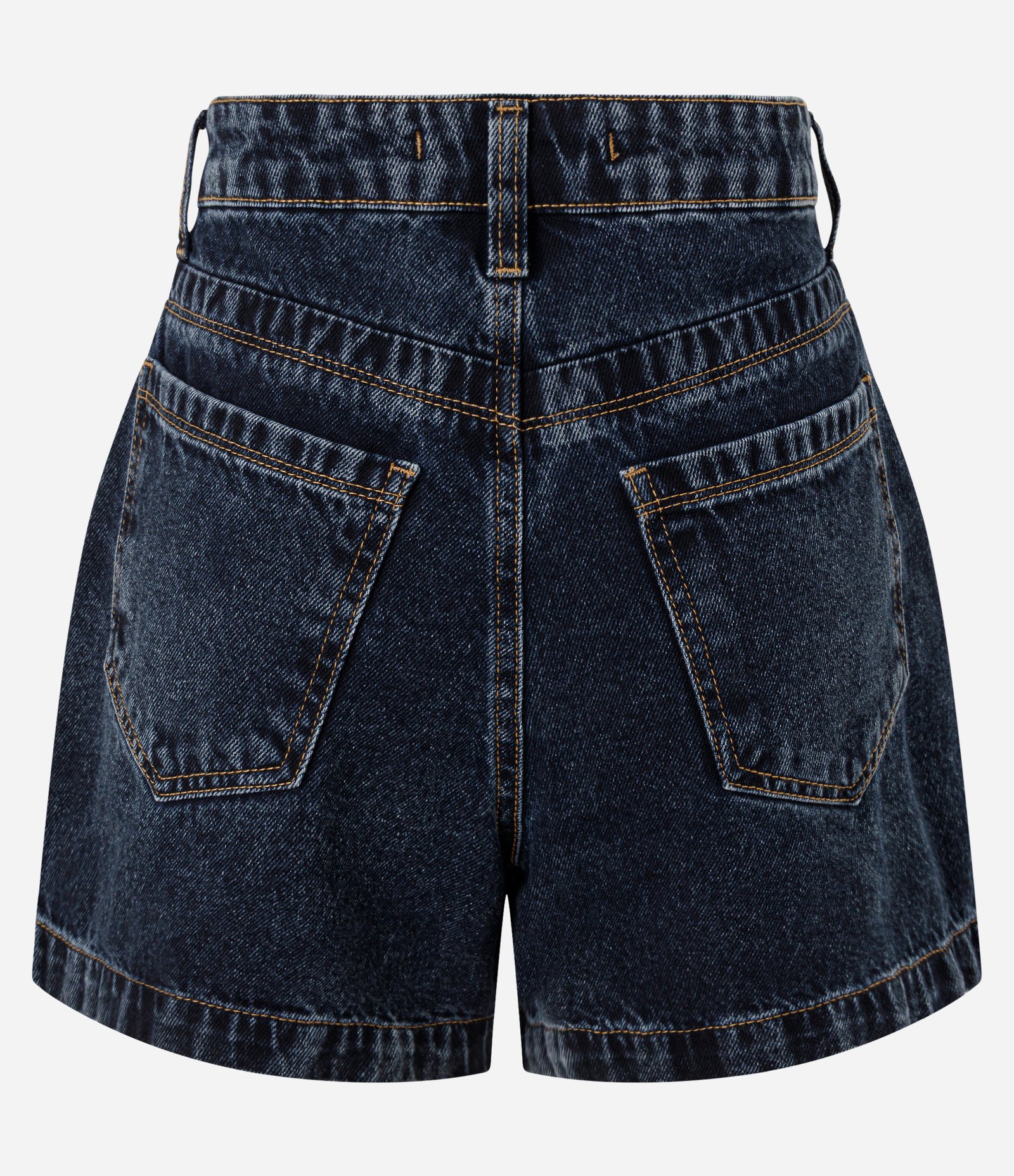 Short Evasê em com Recortes Diferenciados Azul 7