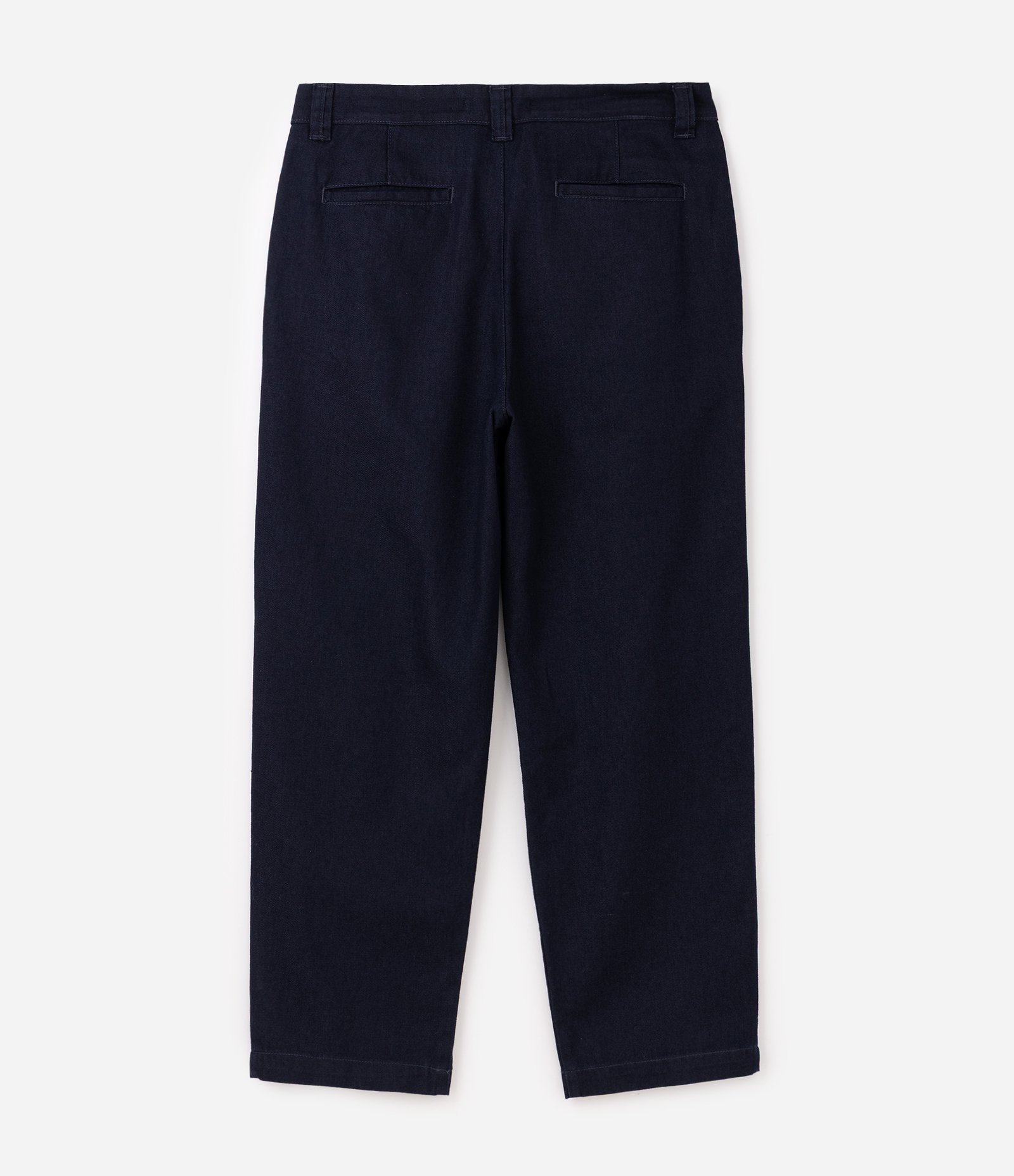 Calça Reta Jeans Semi Alfaiatada Azul 6